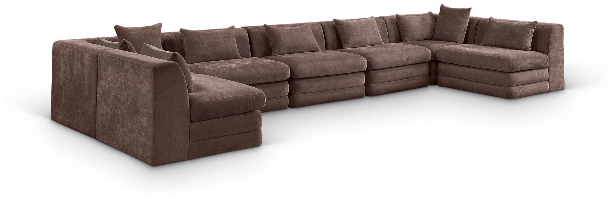Stellar - 7 Piece Chenille Fabric Upholstered Modular Sectional - Urban Living Furniture (Los Angeles, CA)