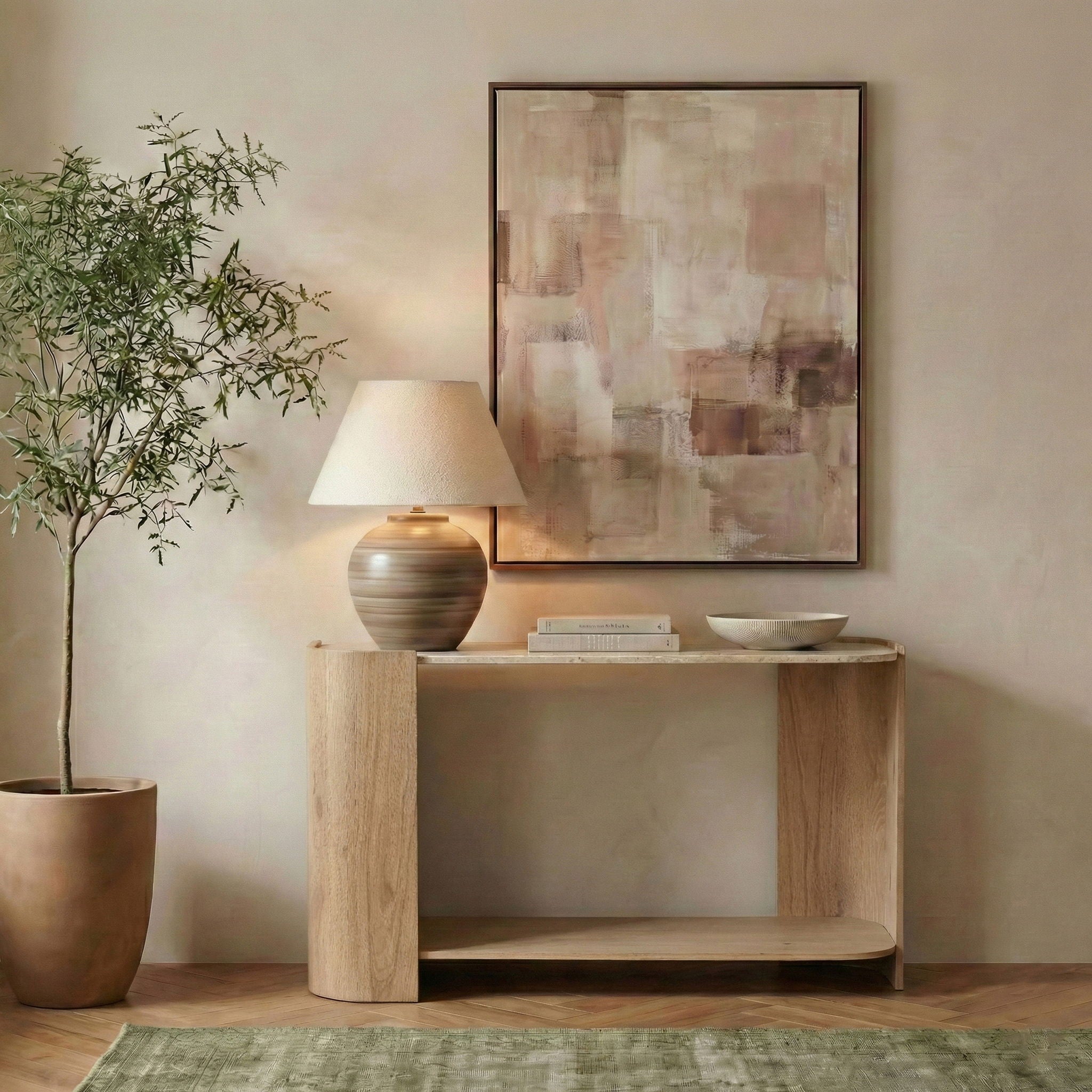 Calabria - Marble And Oak Wood Table - Urban Living Furniture (Los Angeles, CA)