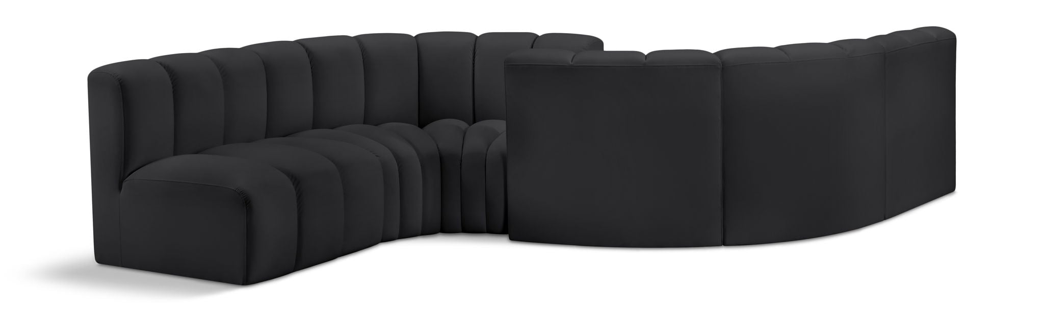 Arc - Faux Leather 6 Piece Modular Sofa - Urban Living Furniture (Los Angeles, CA)