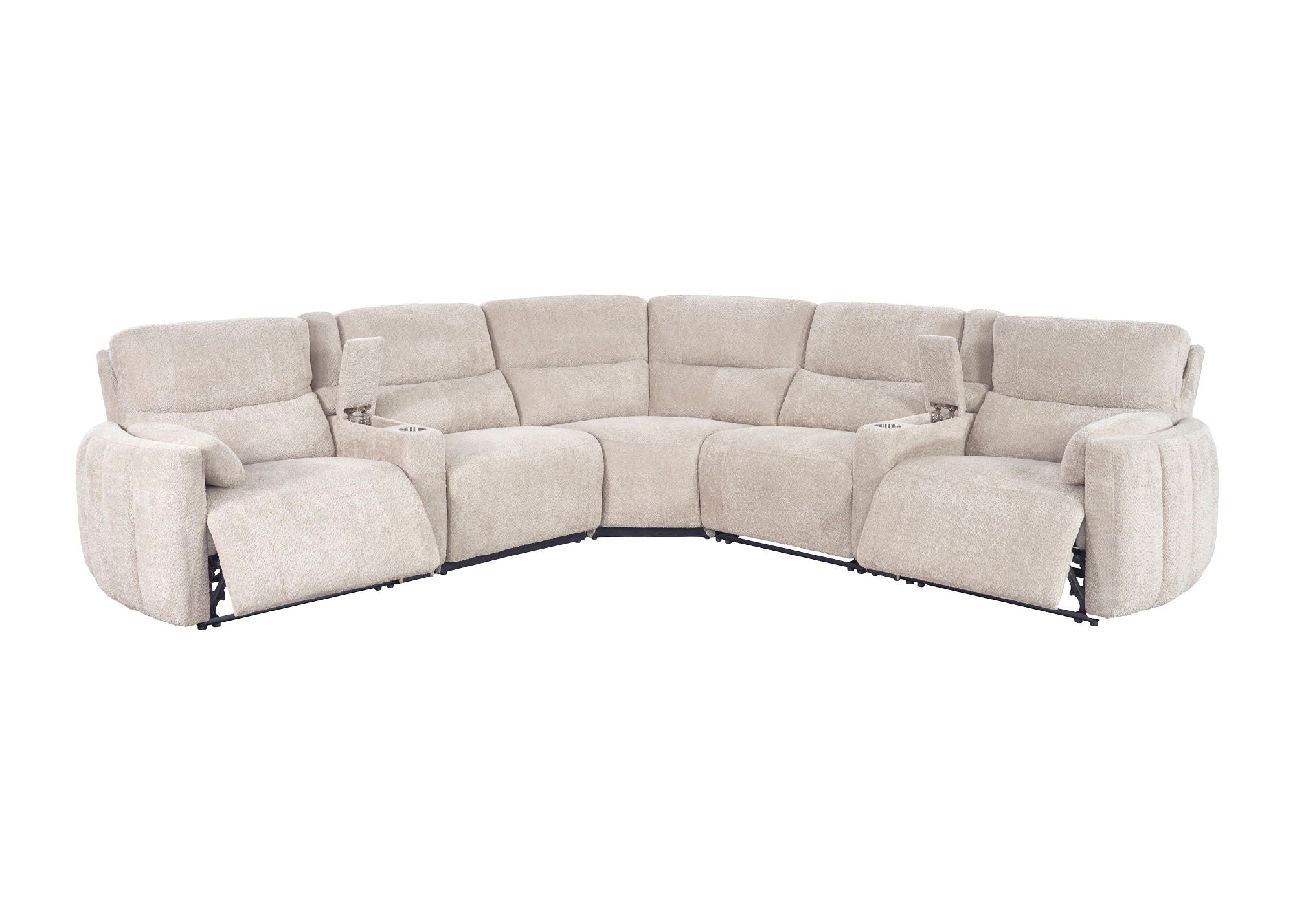 Modesto - Modular Power Reclining Sectional With Power Adjustable Headrests - Urban Living Furniture (Los Angeles, CA)