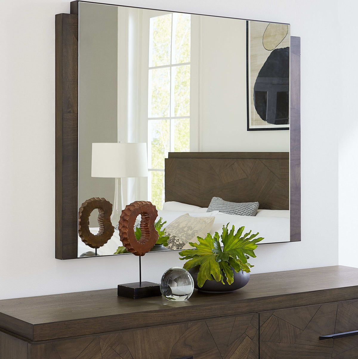 Broderick - Dresser Mirror - Wild Oats Brown