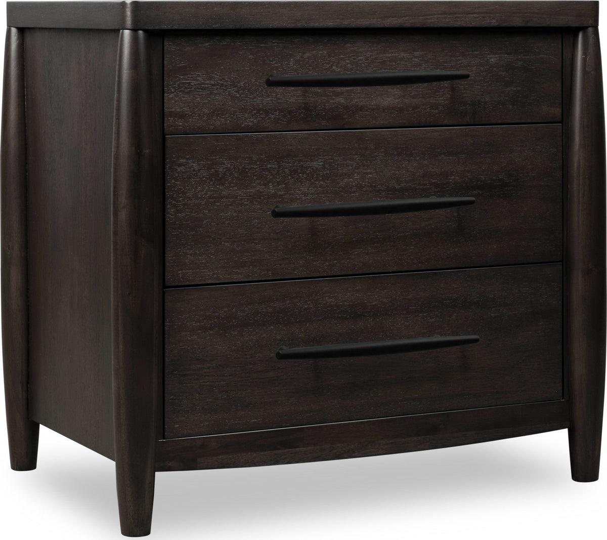 Koko - Three Drawer Nightstand With Cord Management - Minx