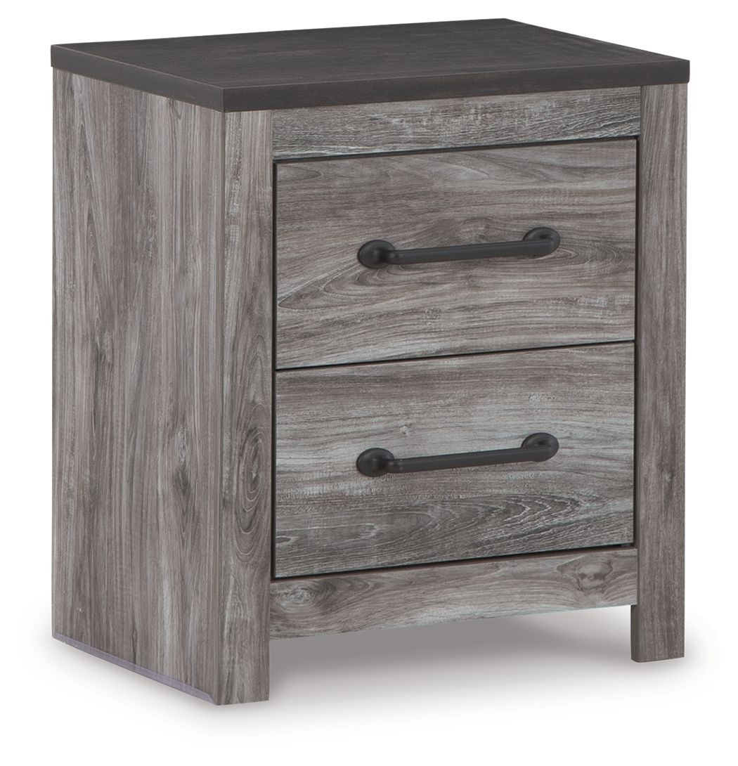 Bronyan - Dark Gray - Two Drawer Night Stand - Urban Living Furniture (Los Angeles, CA)