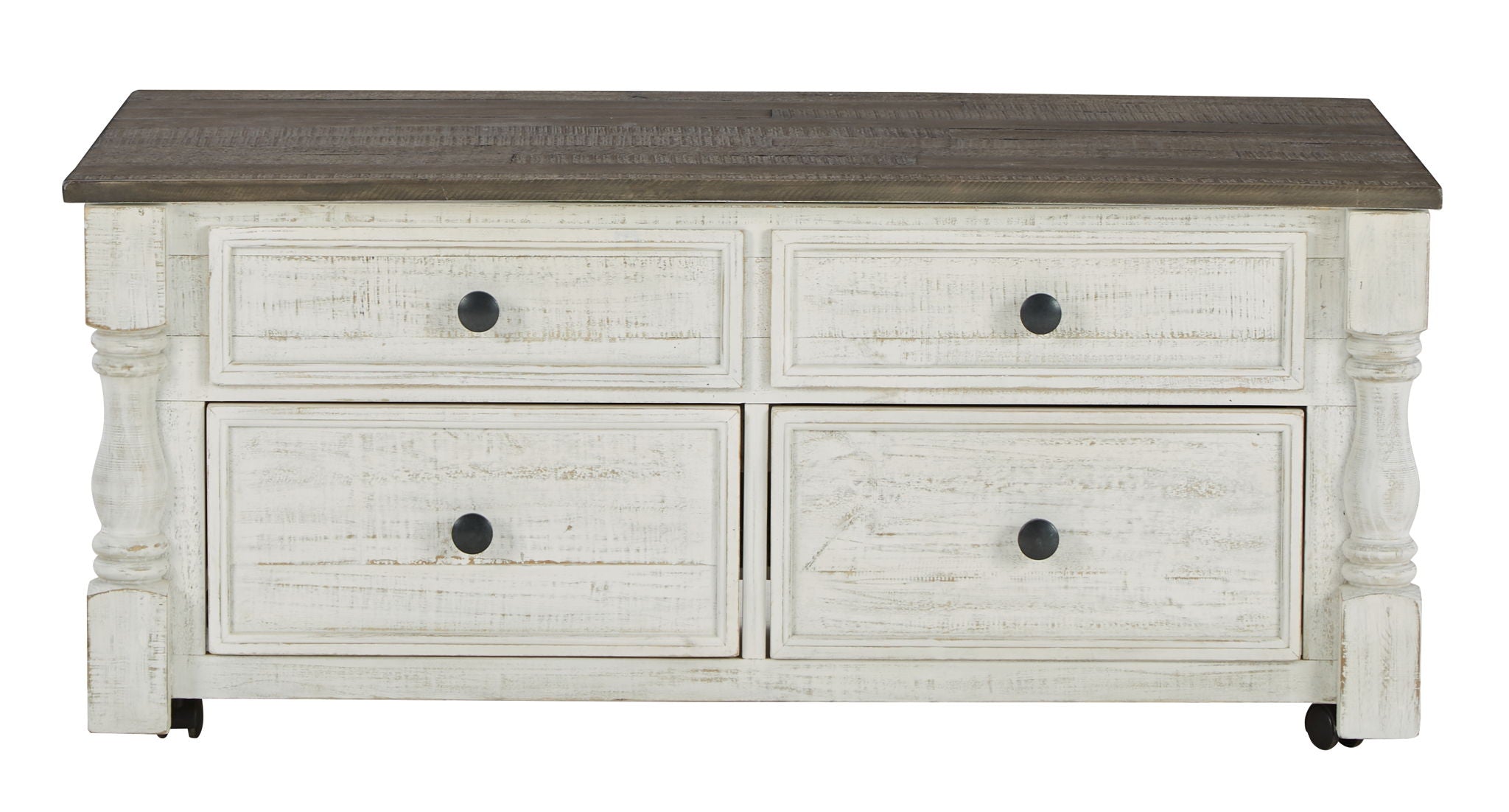 Havalance - White / Gray - Lift Top Cocktail Table with Storage Drawers - Urban Living Furniture (Los Angeles, CA)
