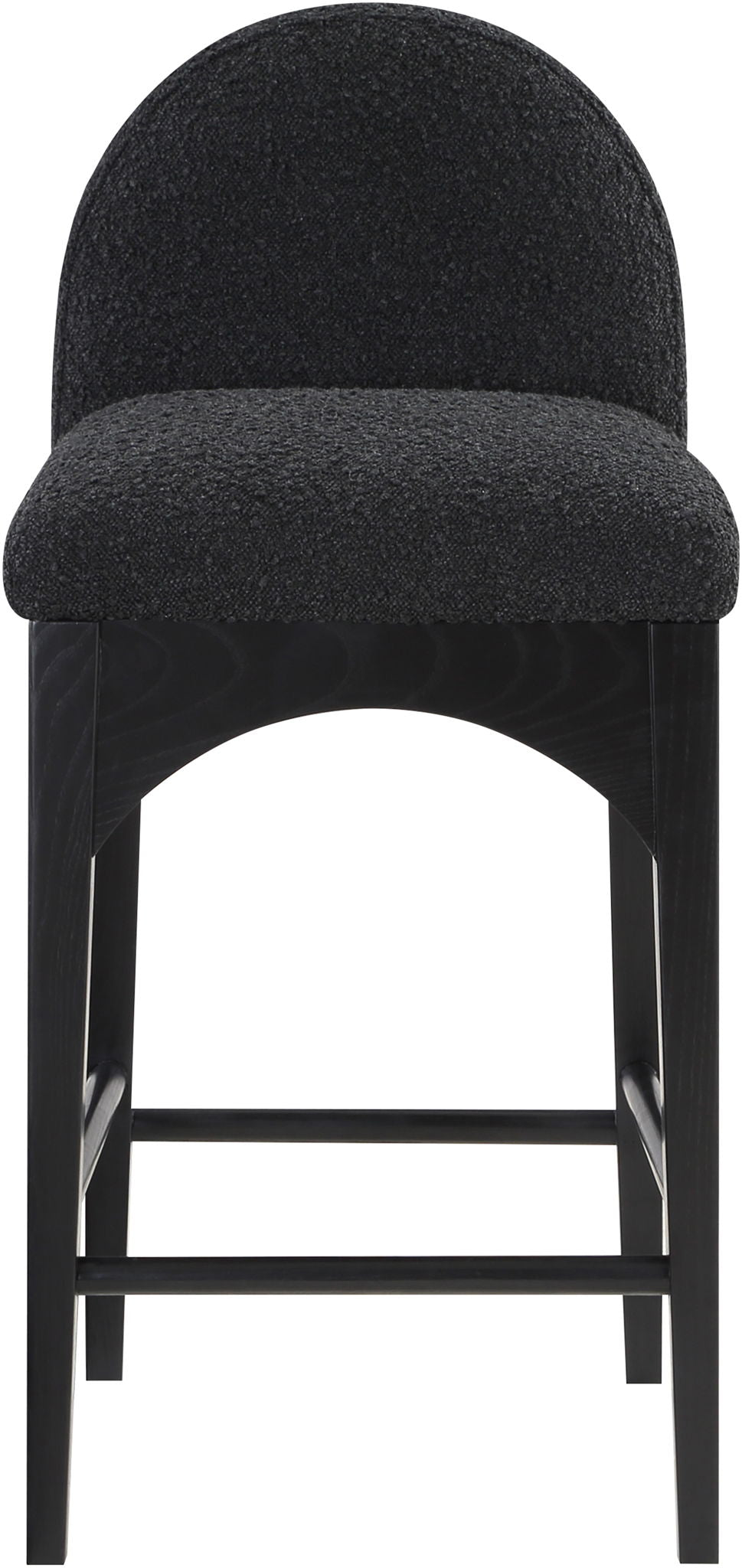 Waldorf - Boucle Stool With Black Legs - Urban Living Furniture (Los Angeles, CA)