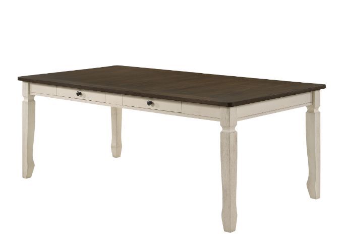 Fedele - Dining Table - Weathered Oak & Cream - Urban Living Furniture (Los Angeles, CA)