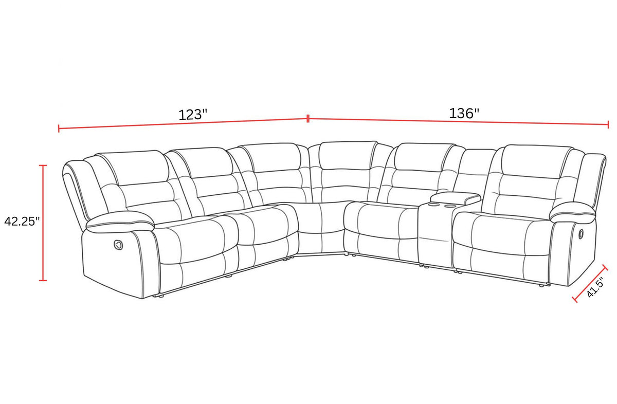 Bolton - Modular Reclining Sectional