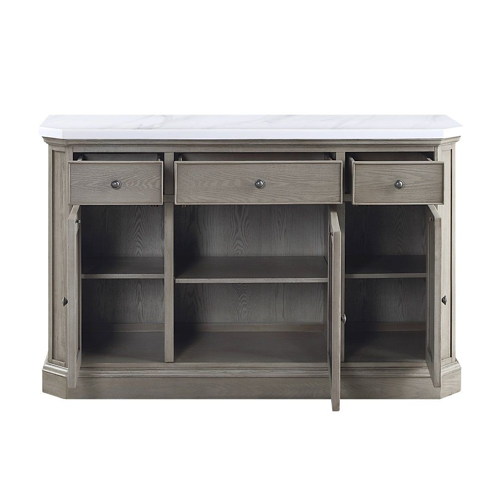 Zumala - Server - Marble Top & Weathered Oak - Urban Living Furniture (Los Angeles, CA)