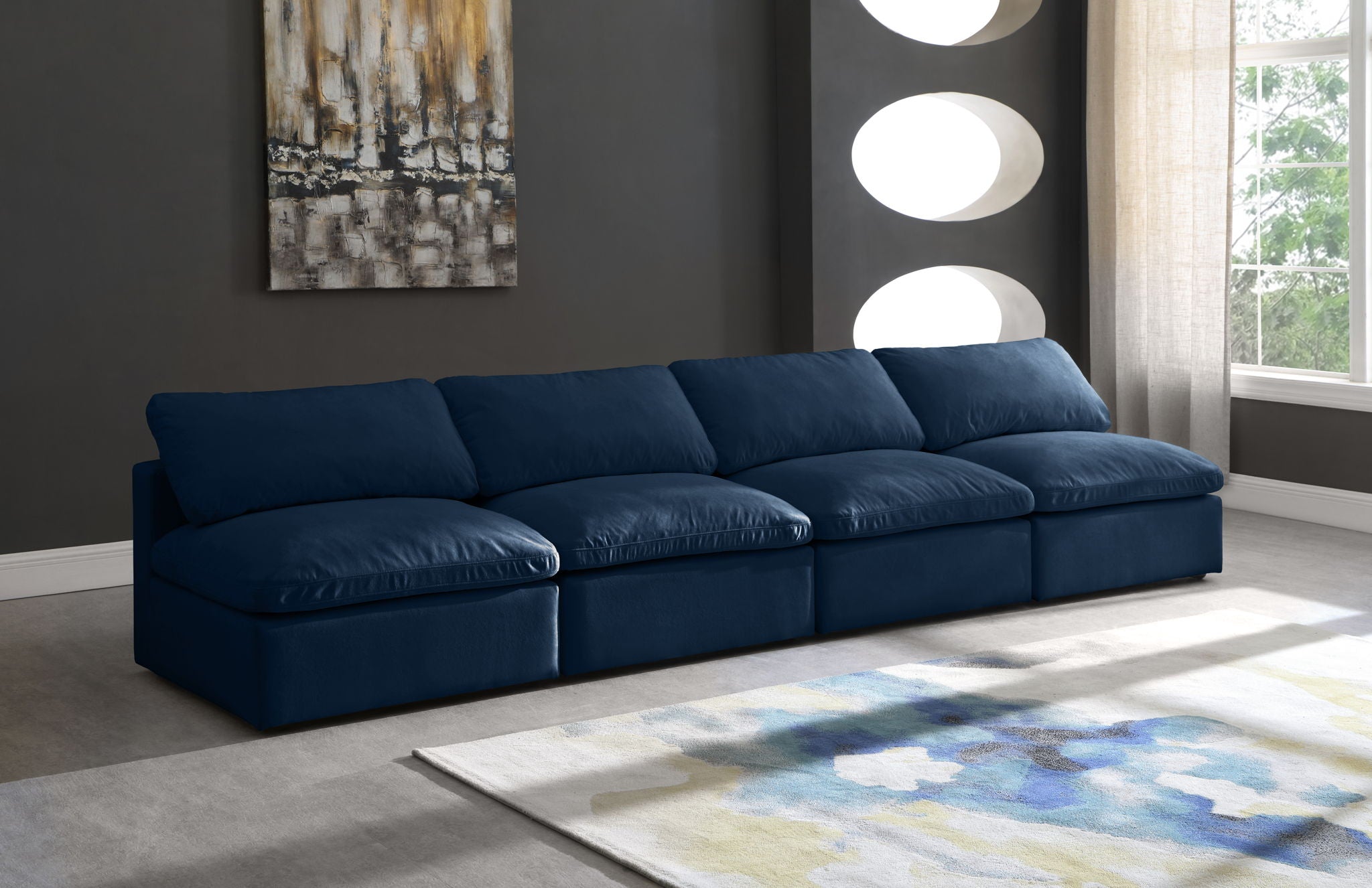Plush - Modular Armless 4 Seat Sofa - Urban Living Furniture (Los Angeles, CA)