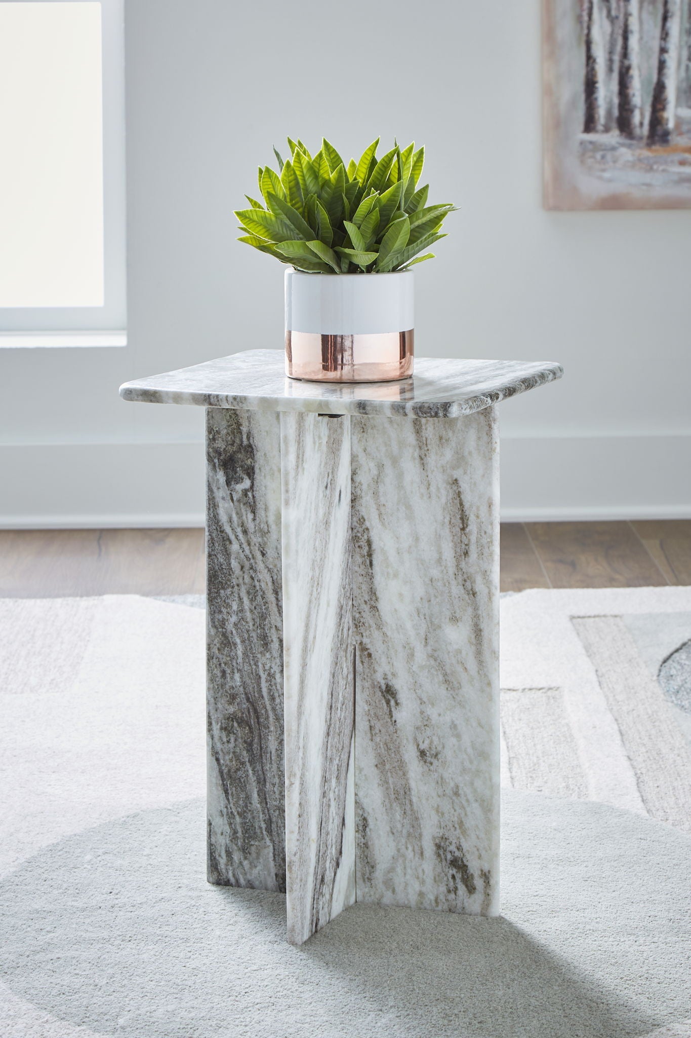 Keithwell - Gray - Square Accent Table - Urban Living Furniture (Los Angeles, CA)