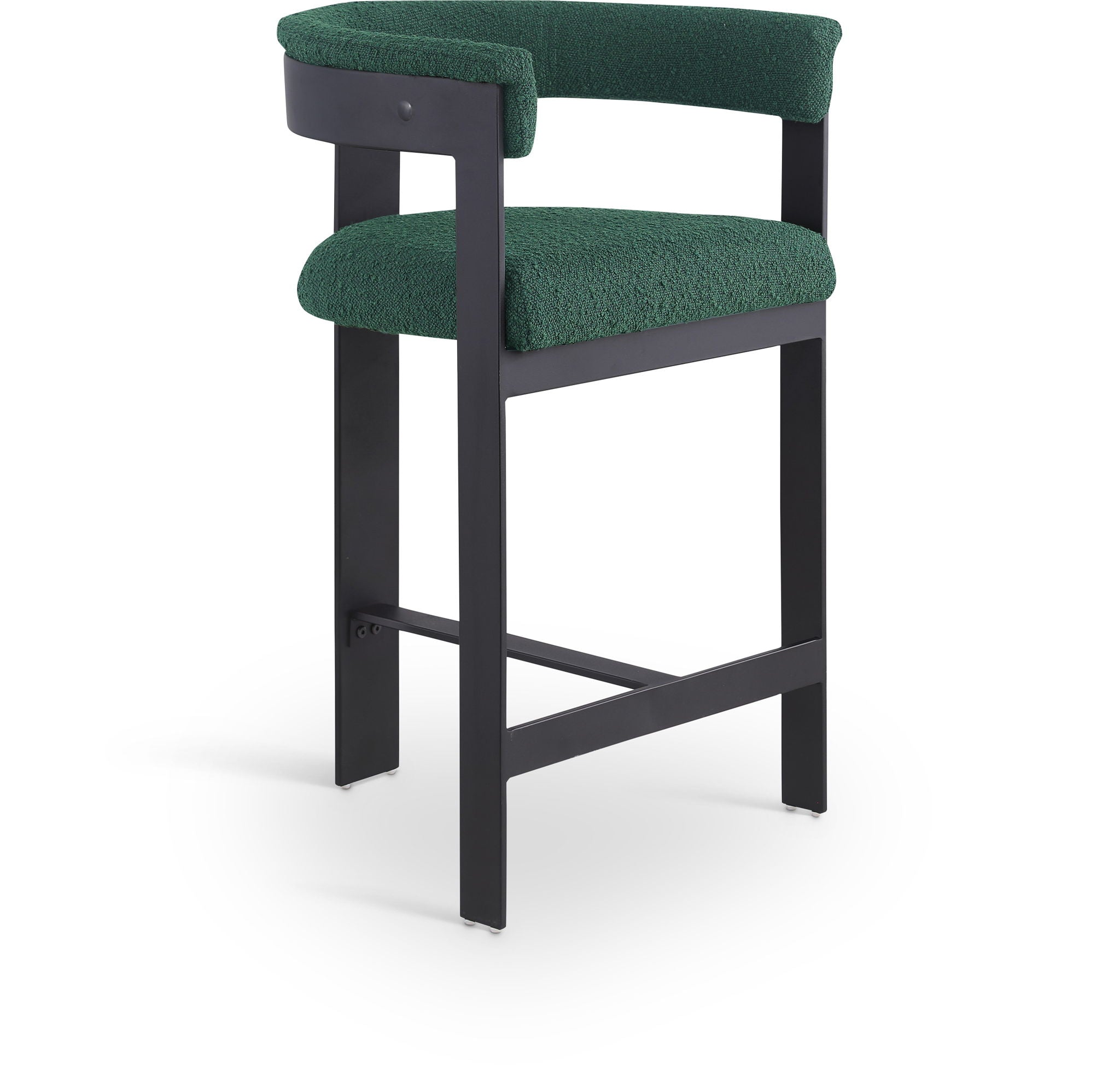 Romeo - Boucle Counter Stool With Black Base (Set of 2) - Urban Living Furniture (Los Angeles, CA)