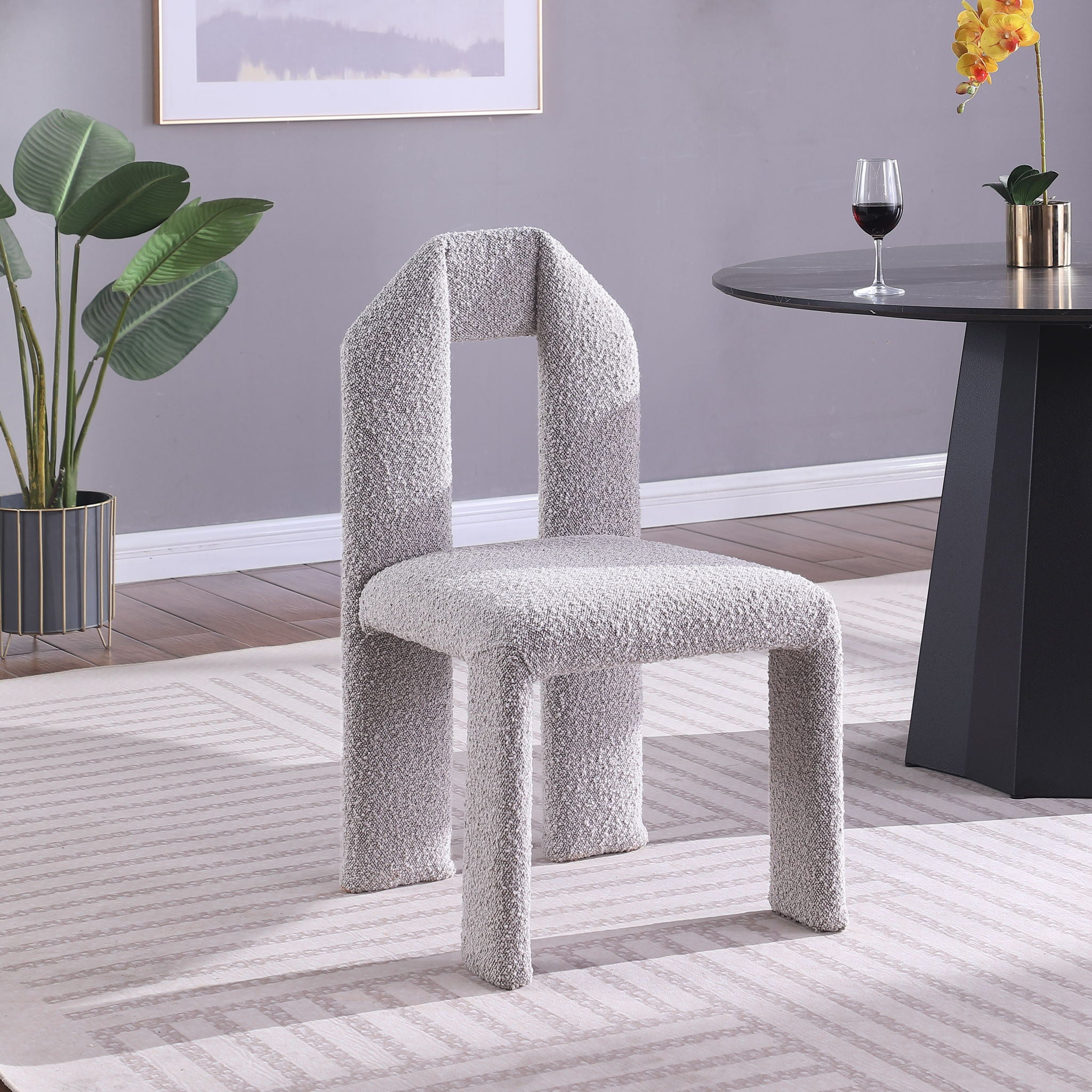 Bennett - Boucle Dining Chair (Set of 2) - Taupe - Urban Living Furniture (Los Angeles, CA)