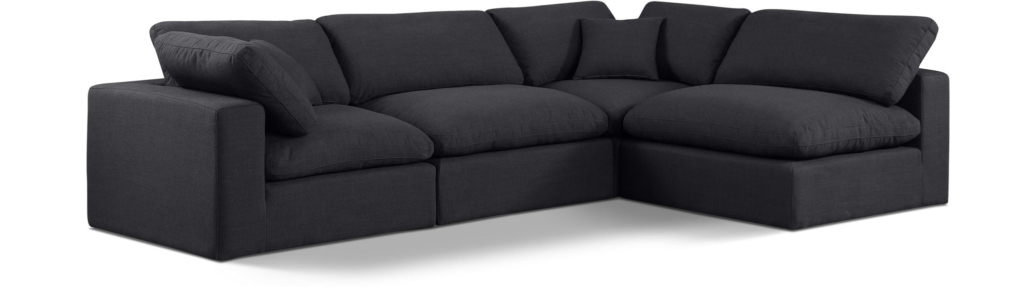 Comfy - 4 Piece Linen Fabric Modular Armless Sectional - Urban Living Furniture (Los Angeles, CA)