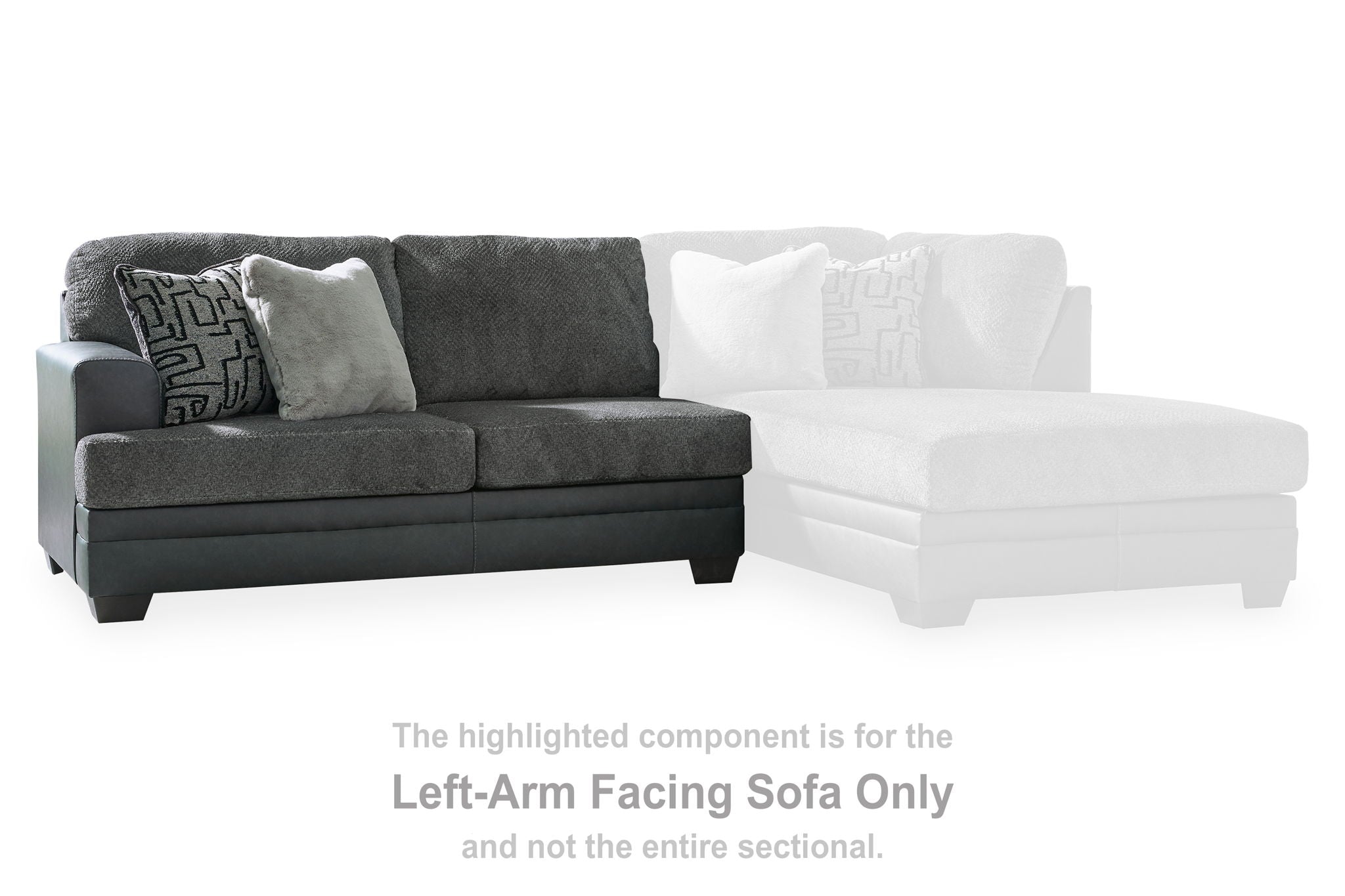 Brixley Pier - Graphite - Laf Sofa - Urban Living Furniture (Los Angeles, CA)