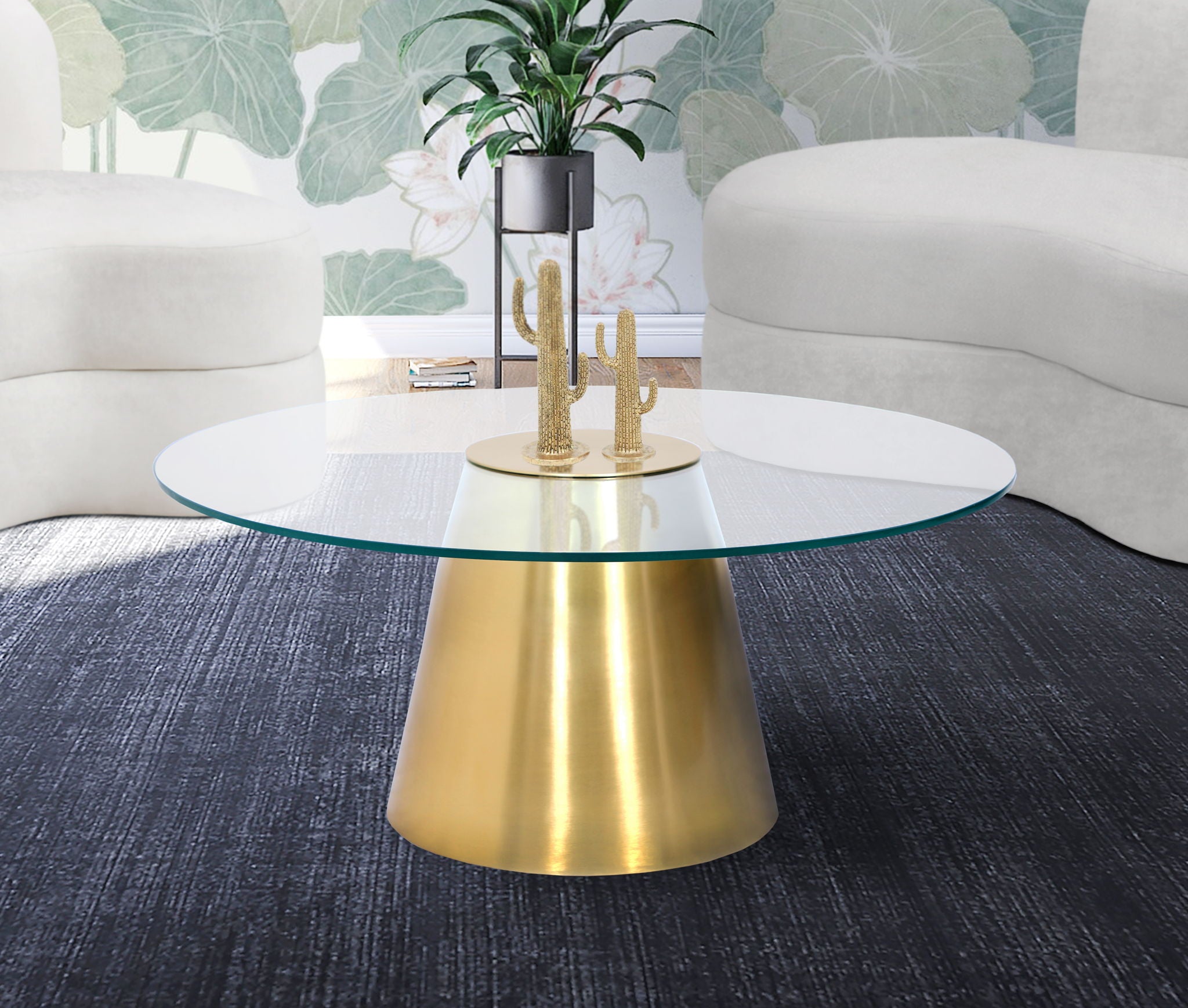Glassimo - Coffee Table - Gold - Urban Living Furniture (Los Angeles, CA)