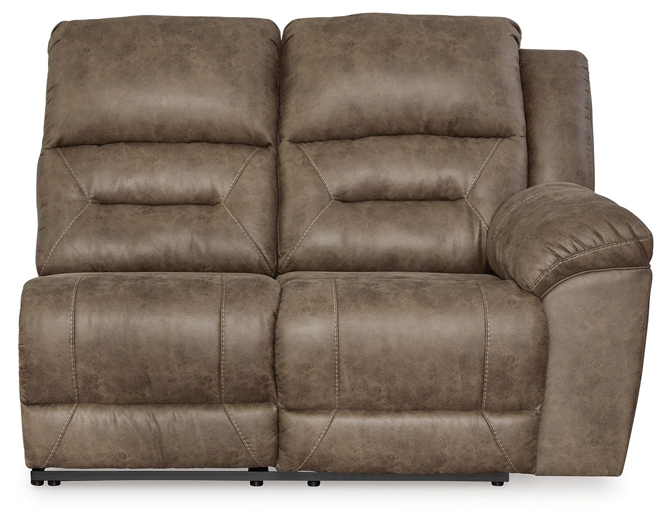 Ravenel - Raf Reclining Power Loveseat - Faux Leather - Fossil - Urban Living Furniture (Los Angeles, CA)