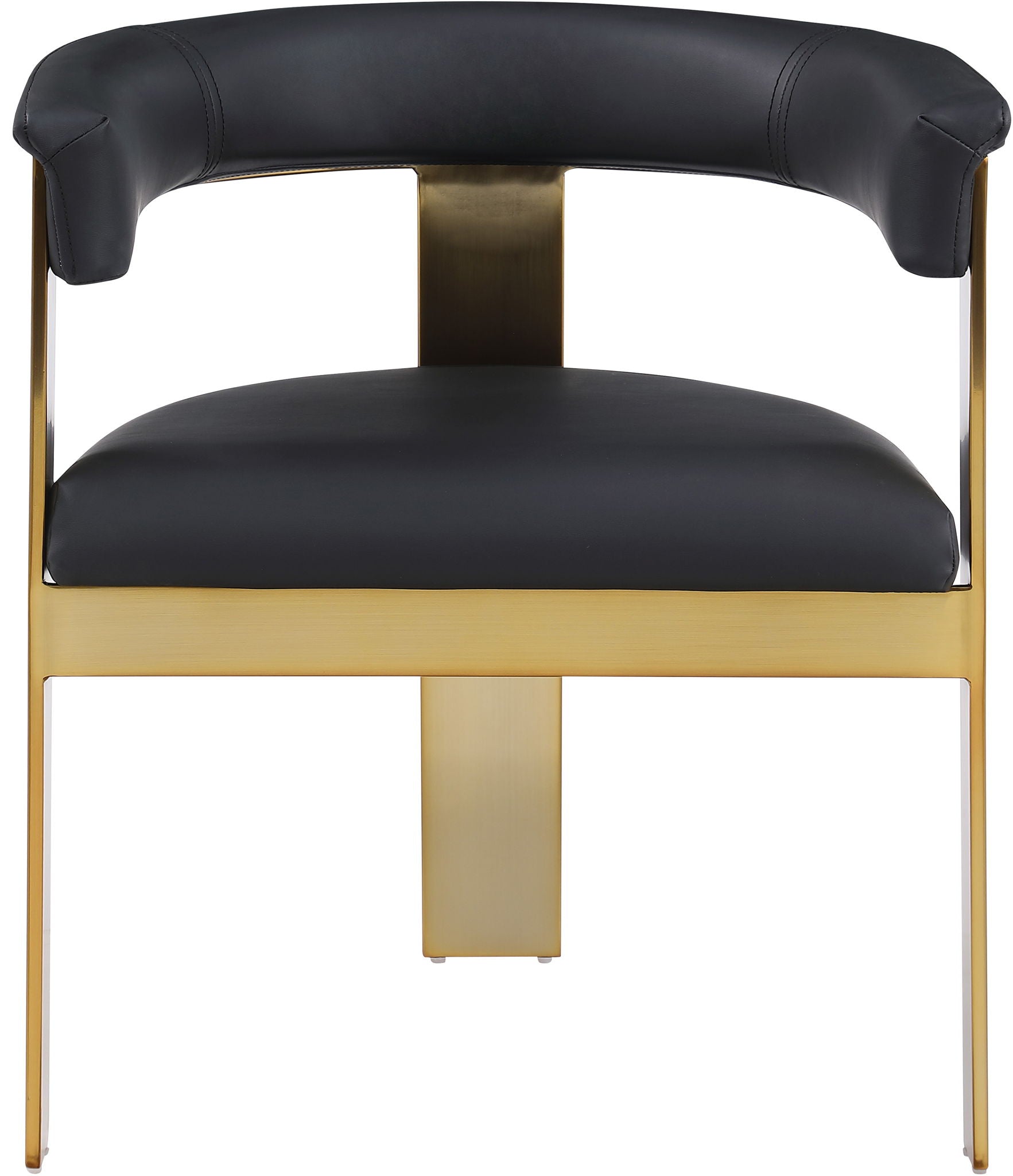 Romeo - Faux Leather Dining Chair With Gold Base (Set of 2) - Urban Living Furniture (Los Angeles, CA)