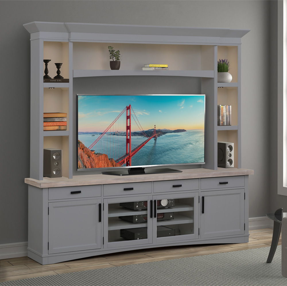Americana Modern - TV Console with Hutch and LED Lights - Urban Living Furniture (Los Angeles, CA)