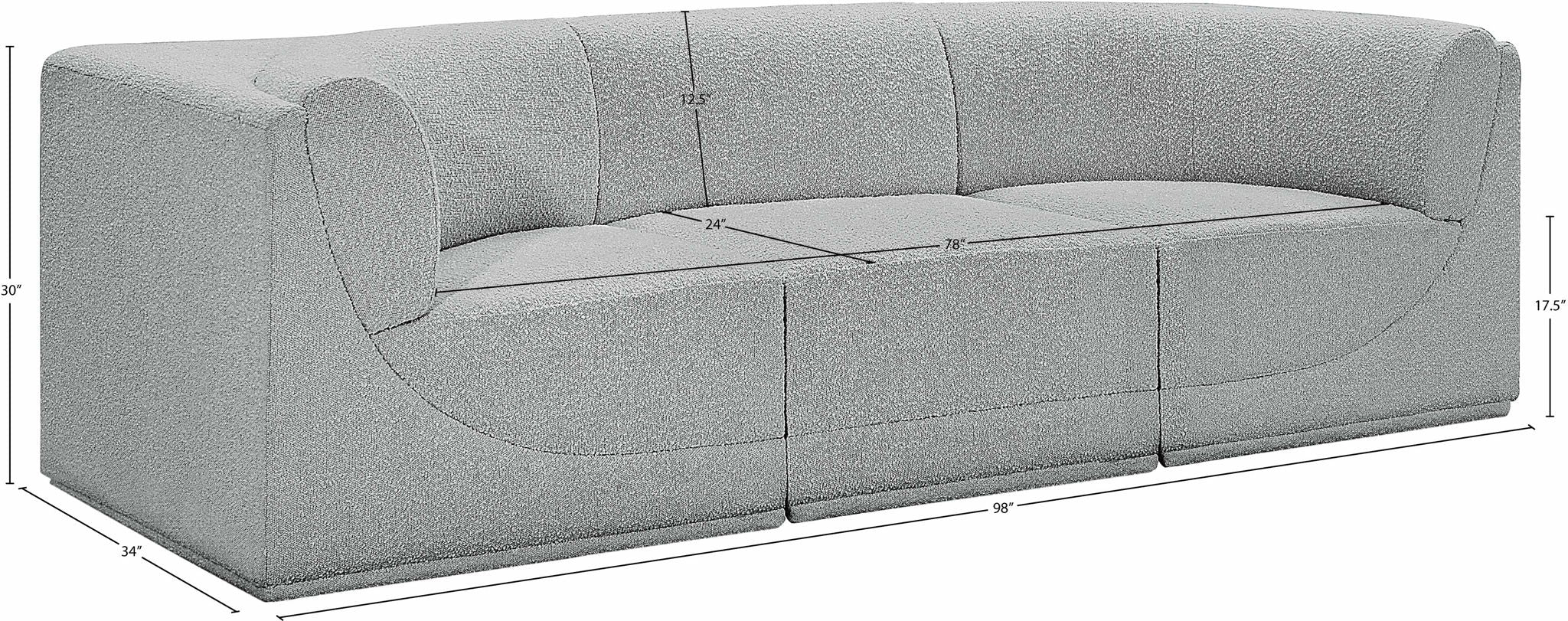 Ollie - 3 Seat Modular Sofa