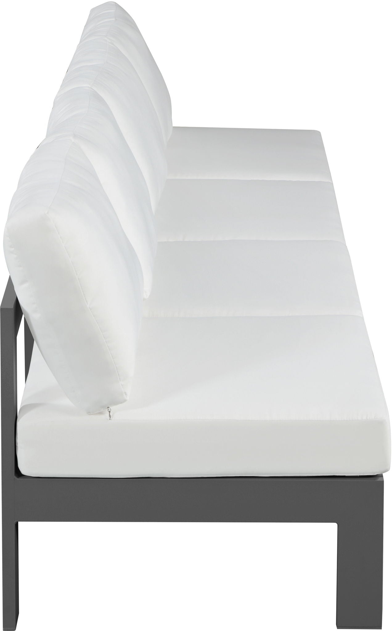 Nizuc - Outdoor Patio 4 Seat Armless Modular Sofa With Gray Frame - Urban Living Furniture (Los Angeles, CA)