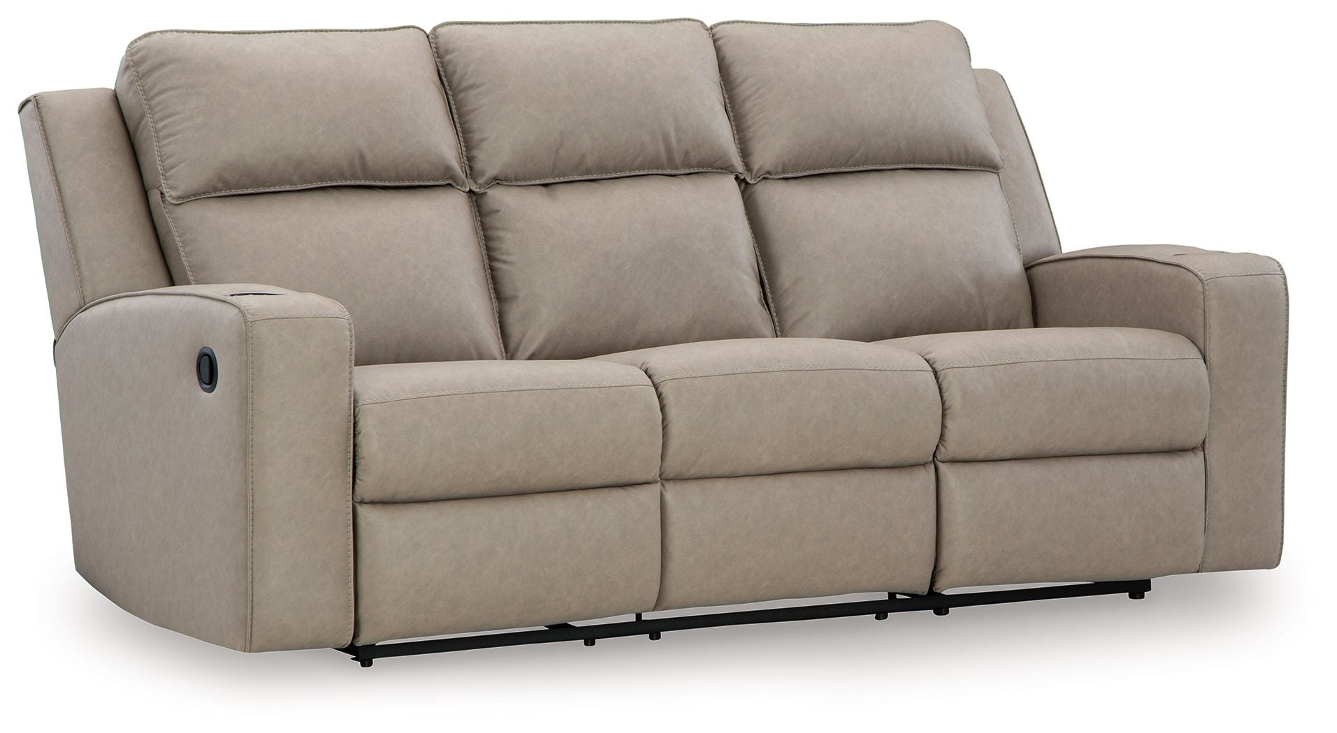 Lavenhorne - Pebble - Rec Sofa W/Drop Down Table - Urban Living Furniture (Los Angeles, CA)
