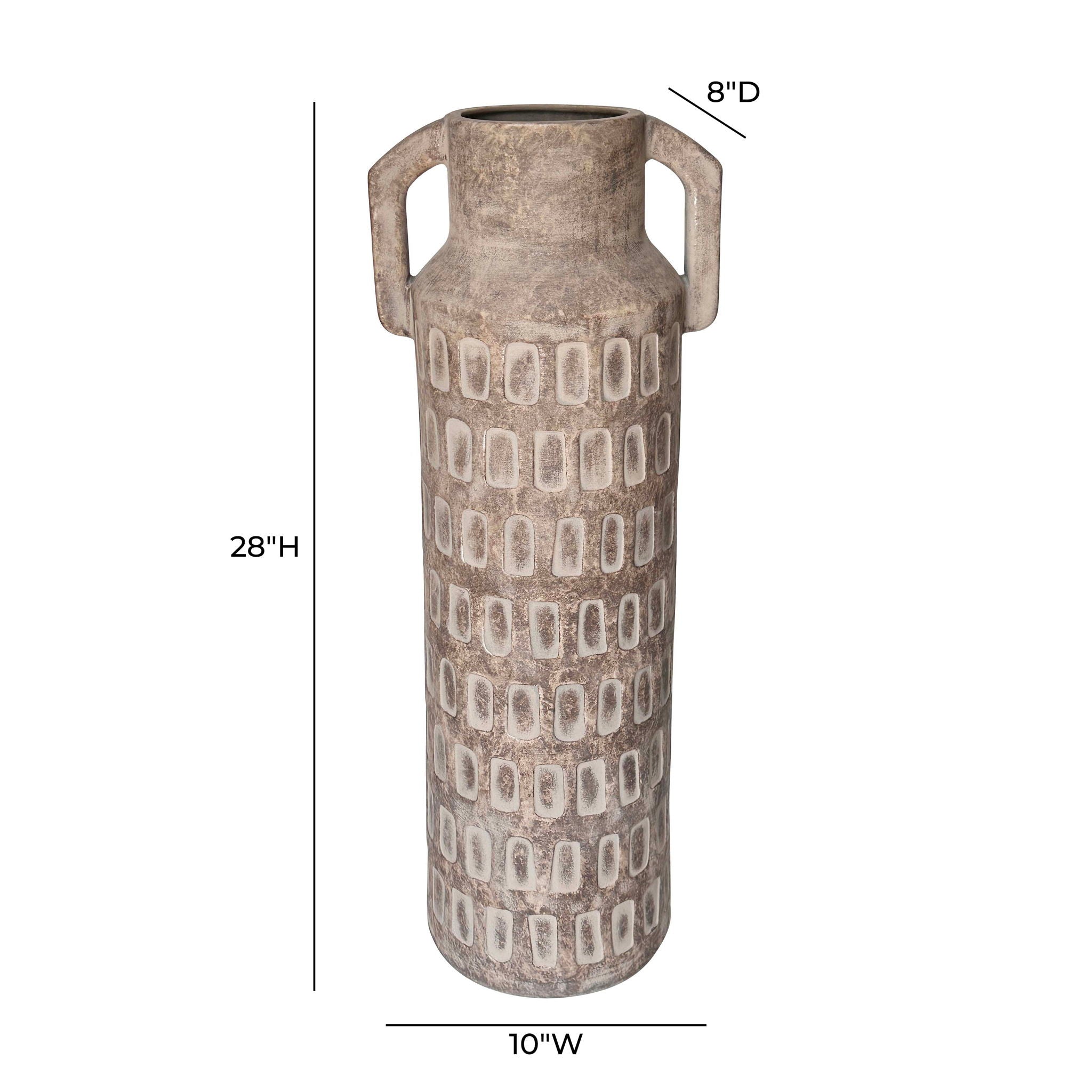 Earthenware - Diode Flower Vase - Light Brown - Urban Living Furniture (Los Angeles, CA)