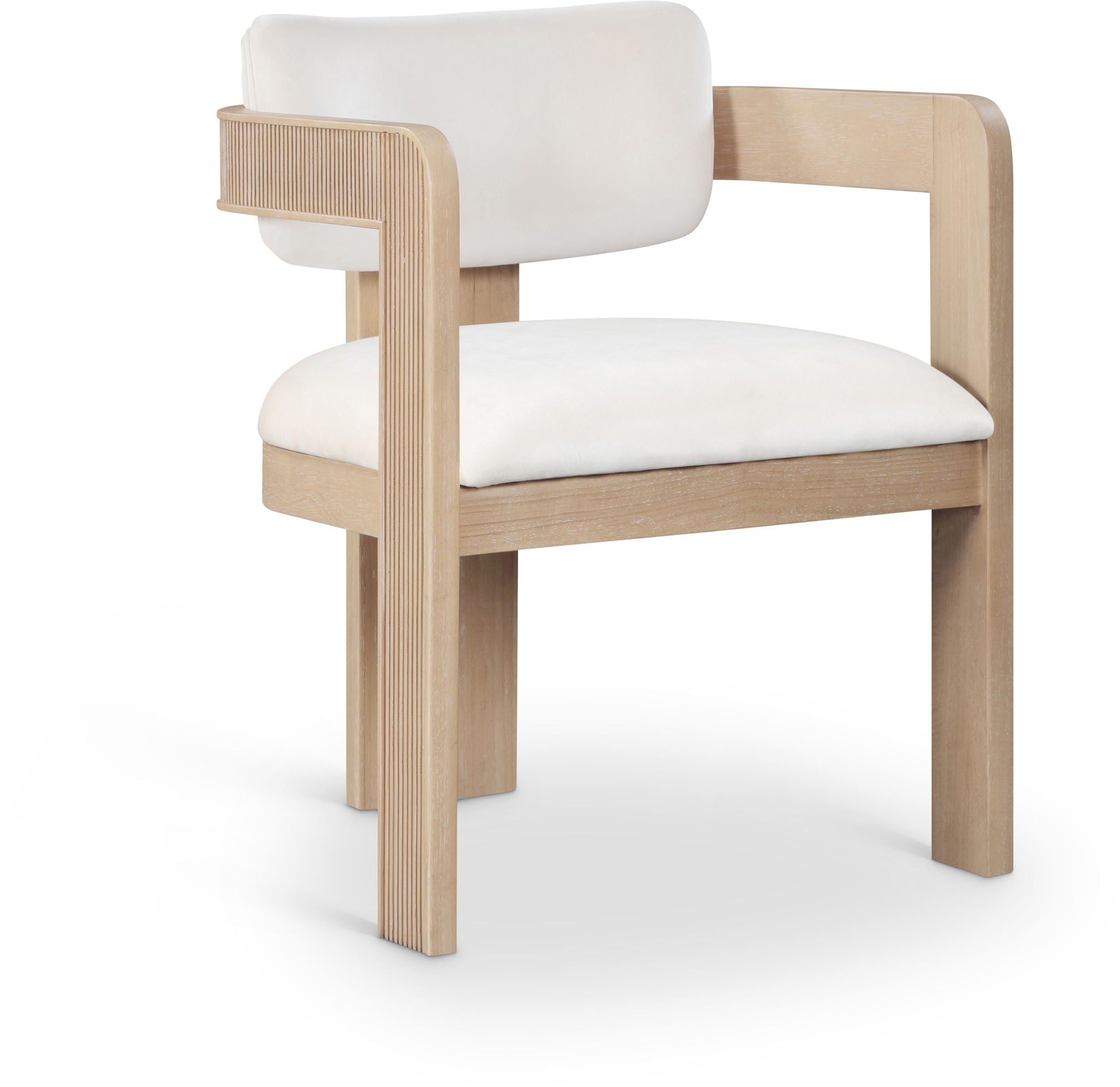 Sacha - Velvet Dining Chair With Natural Base (Set of 2) - Urban Living Furniture (Los Angeles, CA)