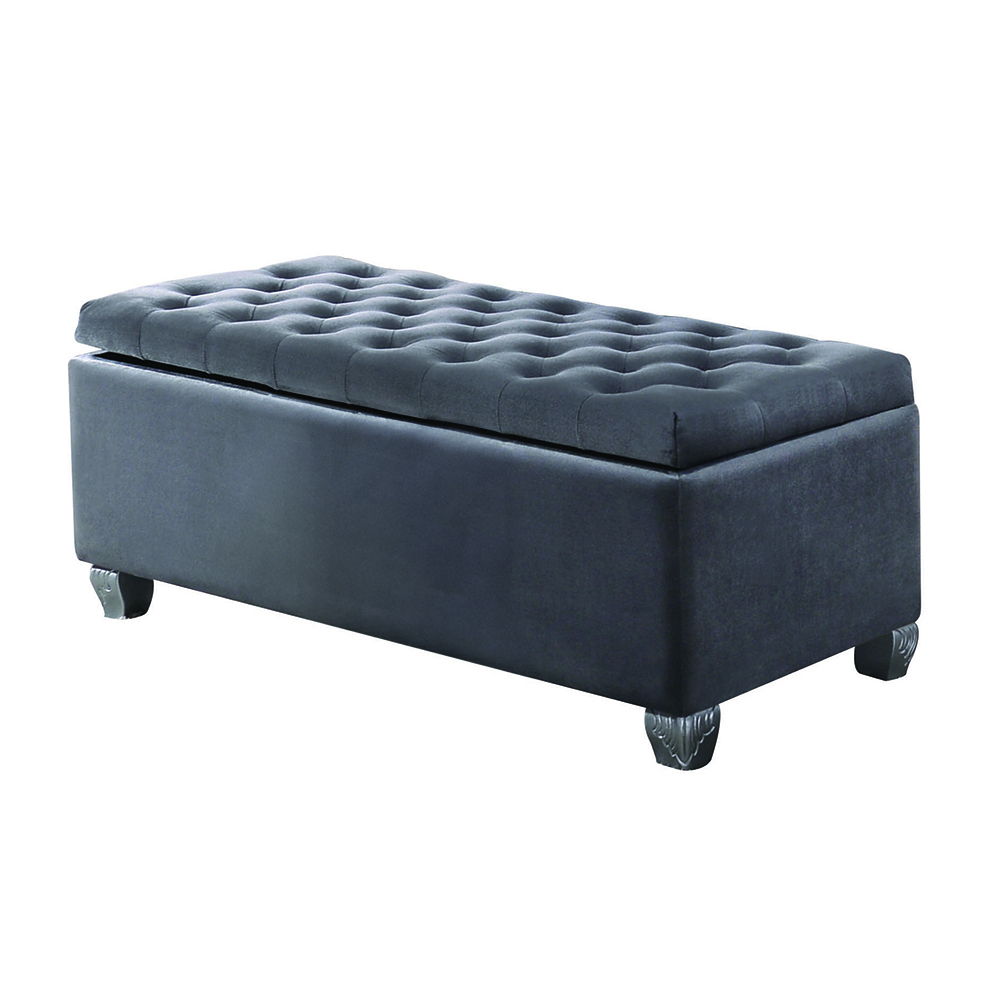 Rebekah - Bench With Storage - Gray Fabric - Urban Living Furniture (Los Angeles, CA)