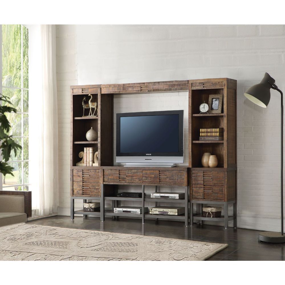 Andria - Entertainment Center - Reclaimed Oak - Urban Living Furniture (Los Angeles, CA)