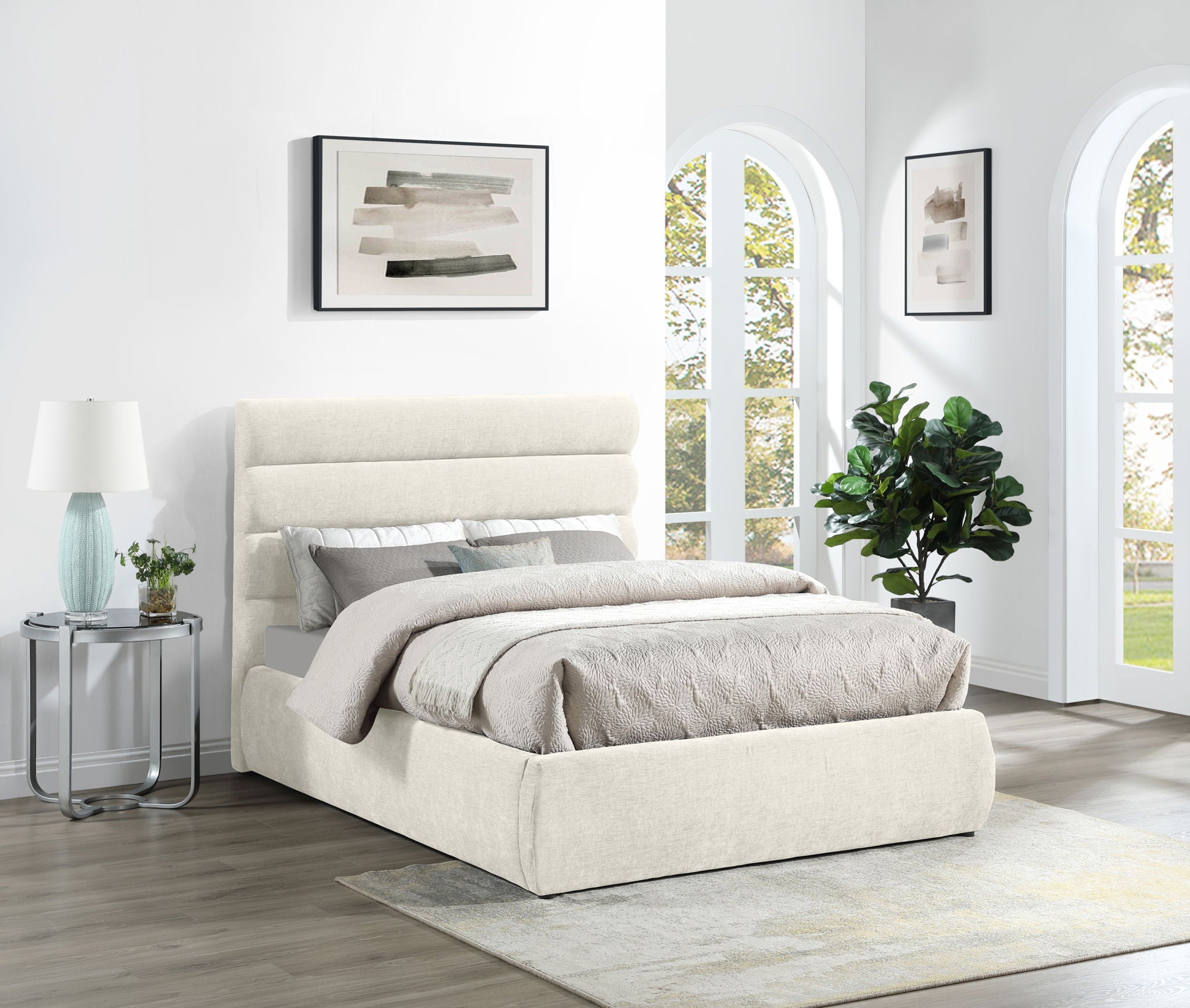 Adam - Chenille Fabric Bed With 52" Headboard - Urban Living Furniture (Los Angeles, CA)