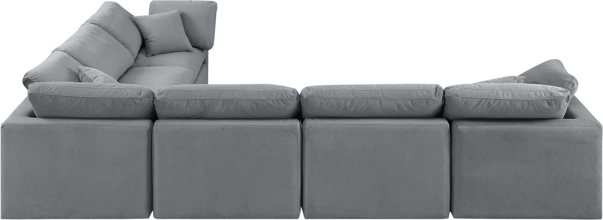 Indulge - Velvet 6 Piece Modular Corner Sectional - Urban Living Furniture (Los Angeles, CA)
