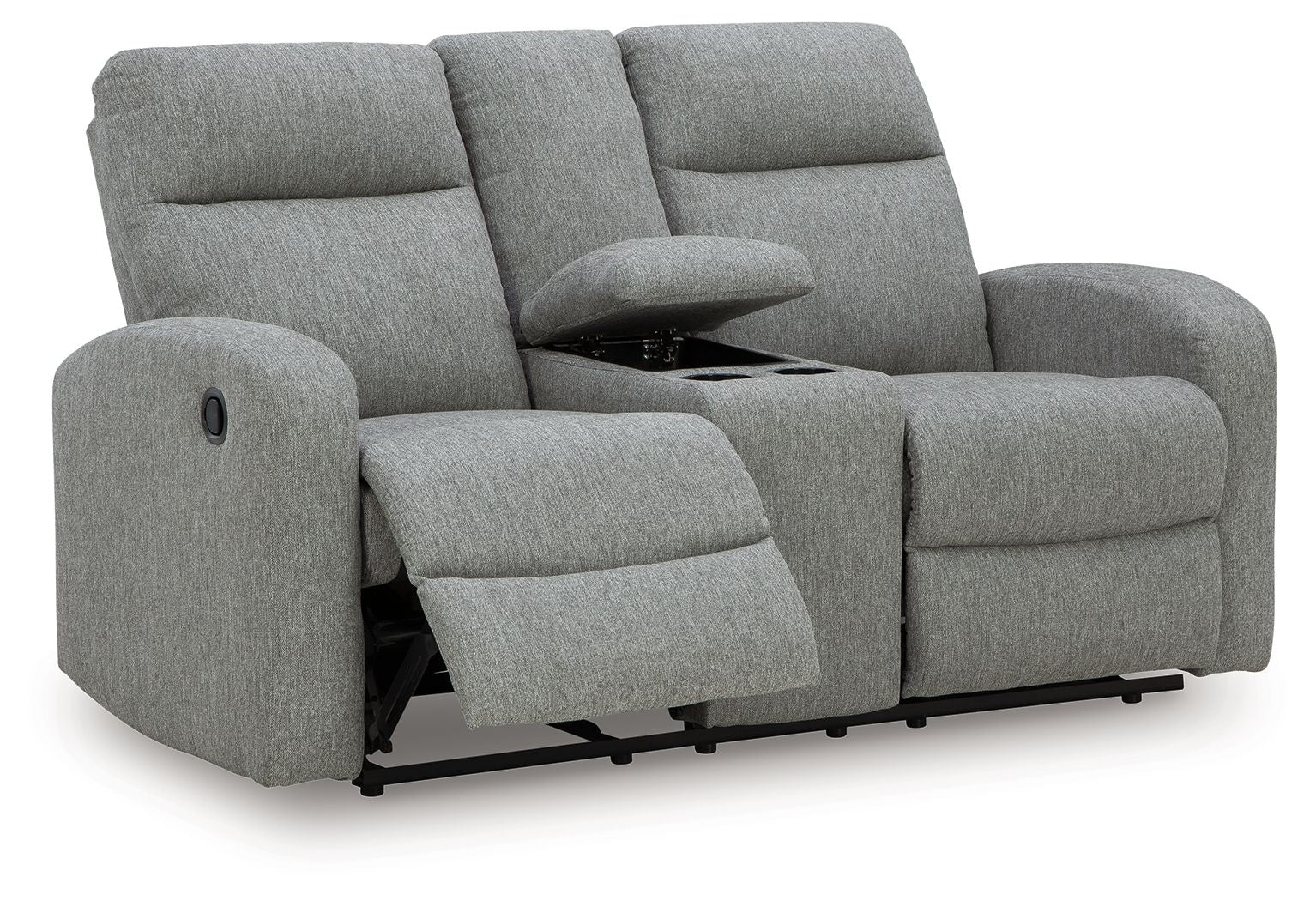 Gauntlet - Sterling - Double Recline Loveseat With Console - Urban Living Furniture (Los Angeles, CA)