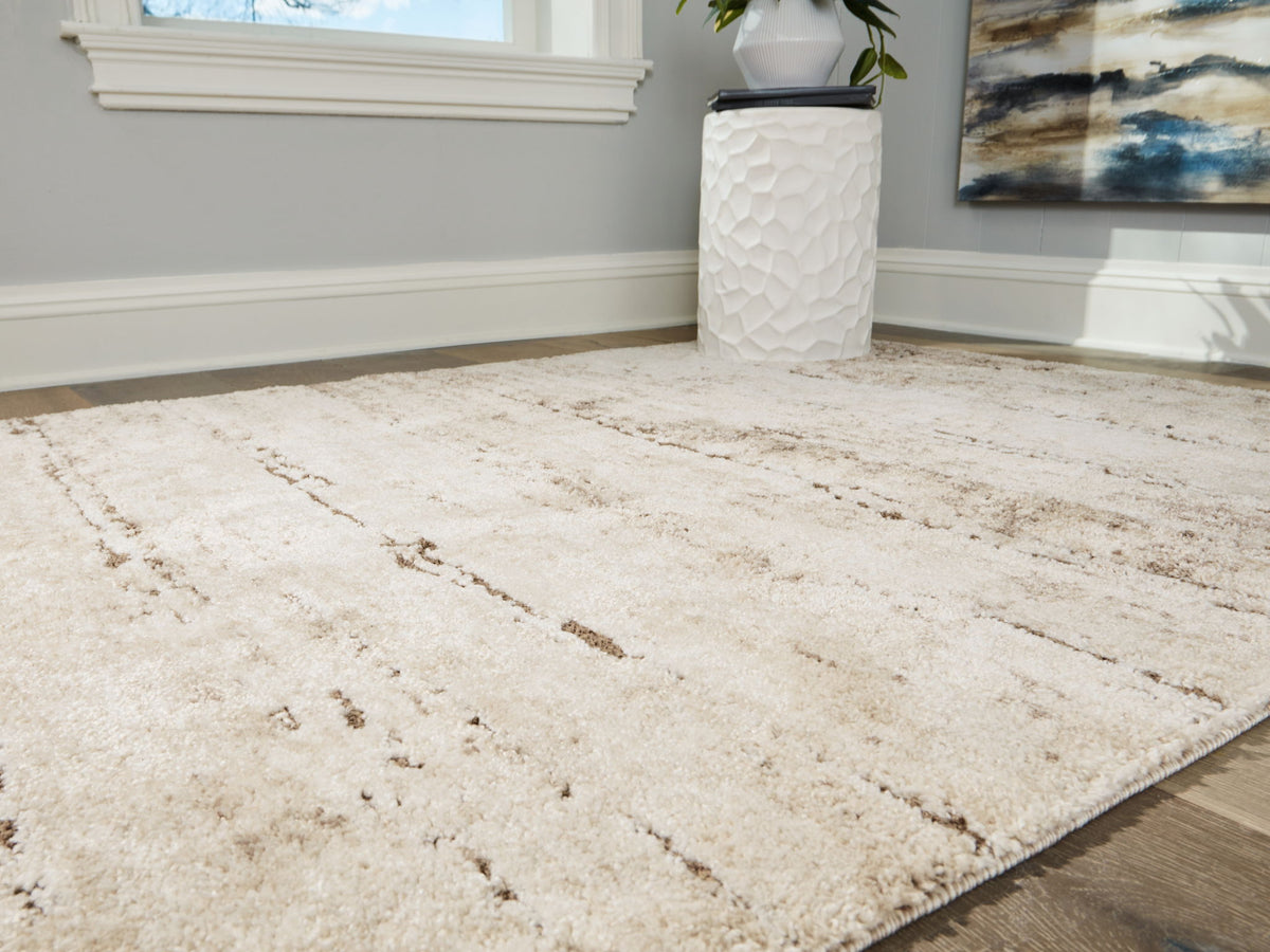 Kasney - 8' x 10' Rug - Cream / Brown