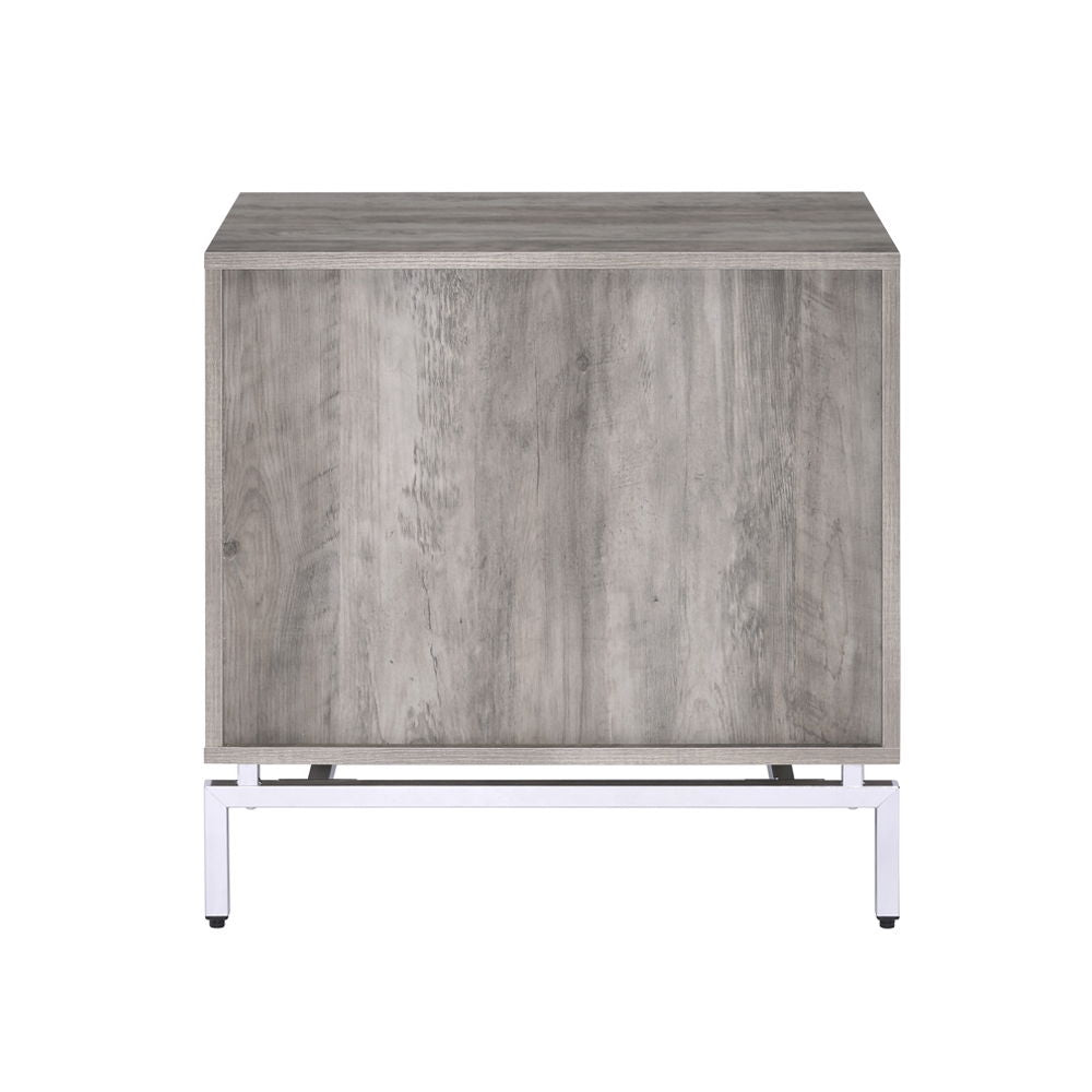 Cistus - Accent Table - Weathered Gray Oak & White - Urban Living Furniture (Los Angeles, CA)