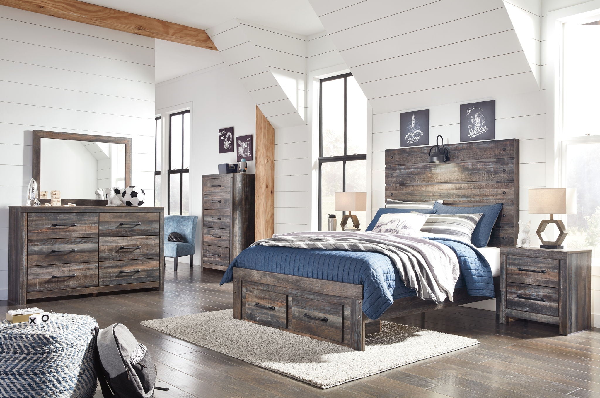 Drystan - Panel Bed - Urban Living Furniture (Los Angeles, CA)