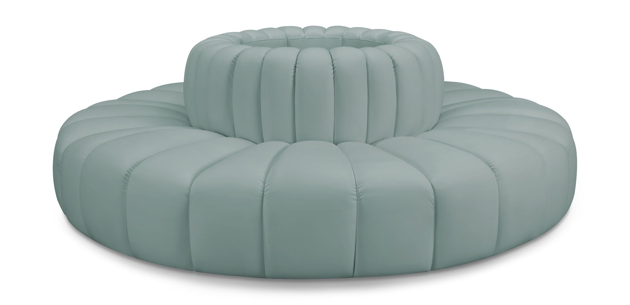 Arc - Faux Leather 8 Piece Round Modular Sofa - Urban Living Furniture (Los Angeles, CA)