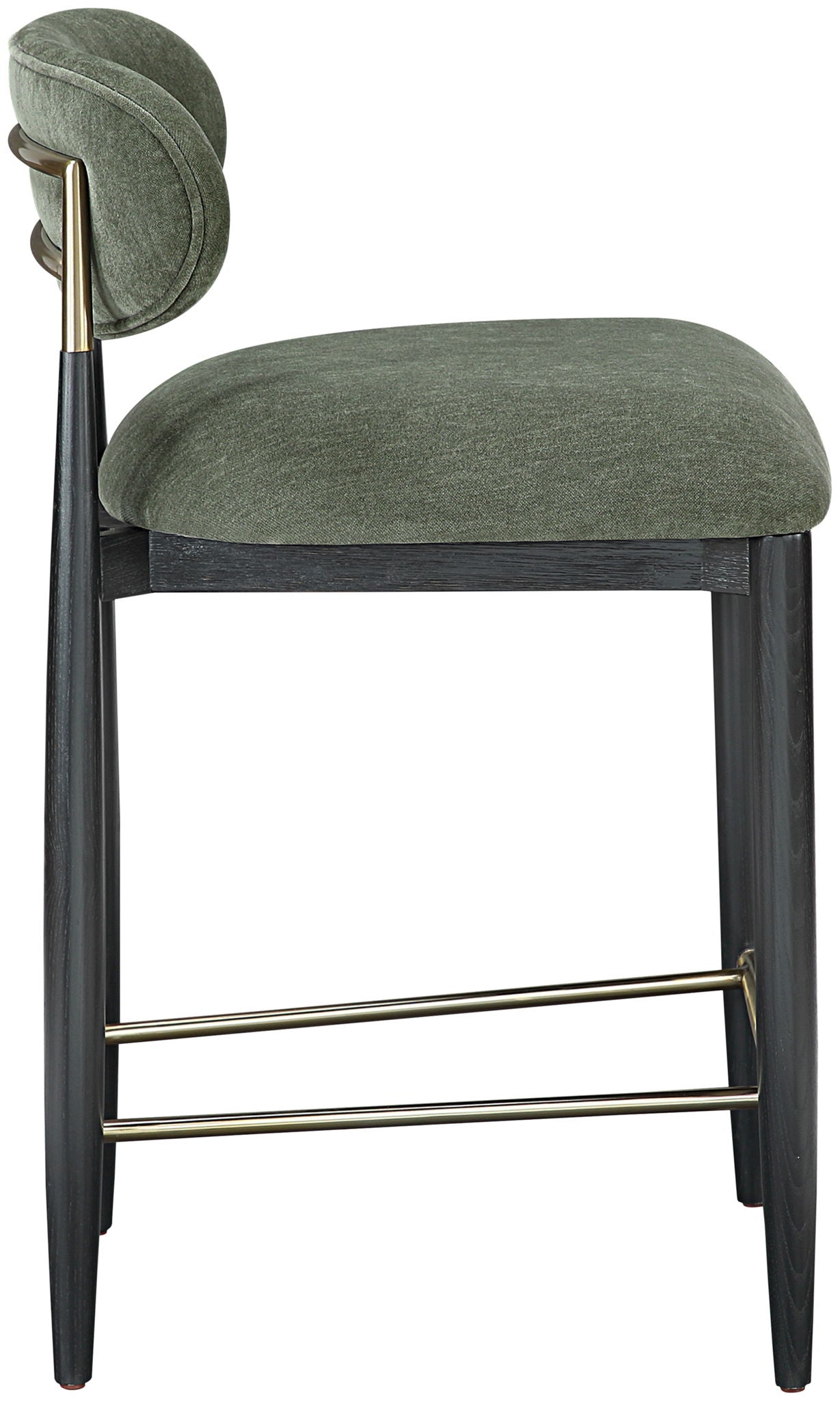 Riccio - Fabric Stool - Black Frame - Urban Living Furniture (Los Angeles, CA)