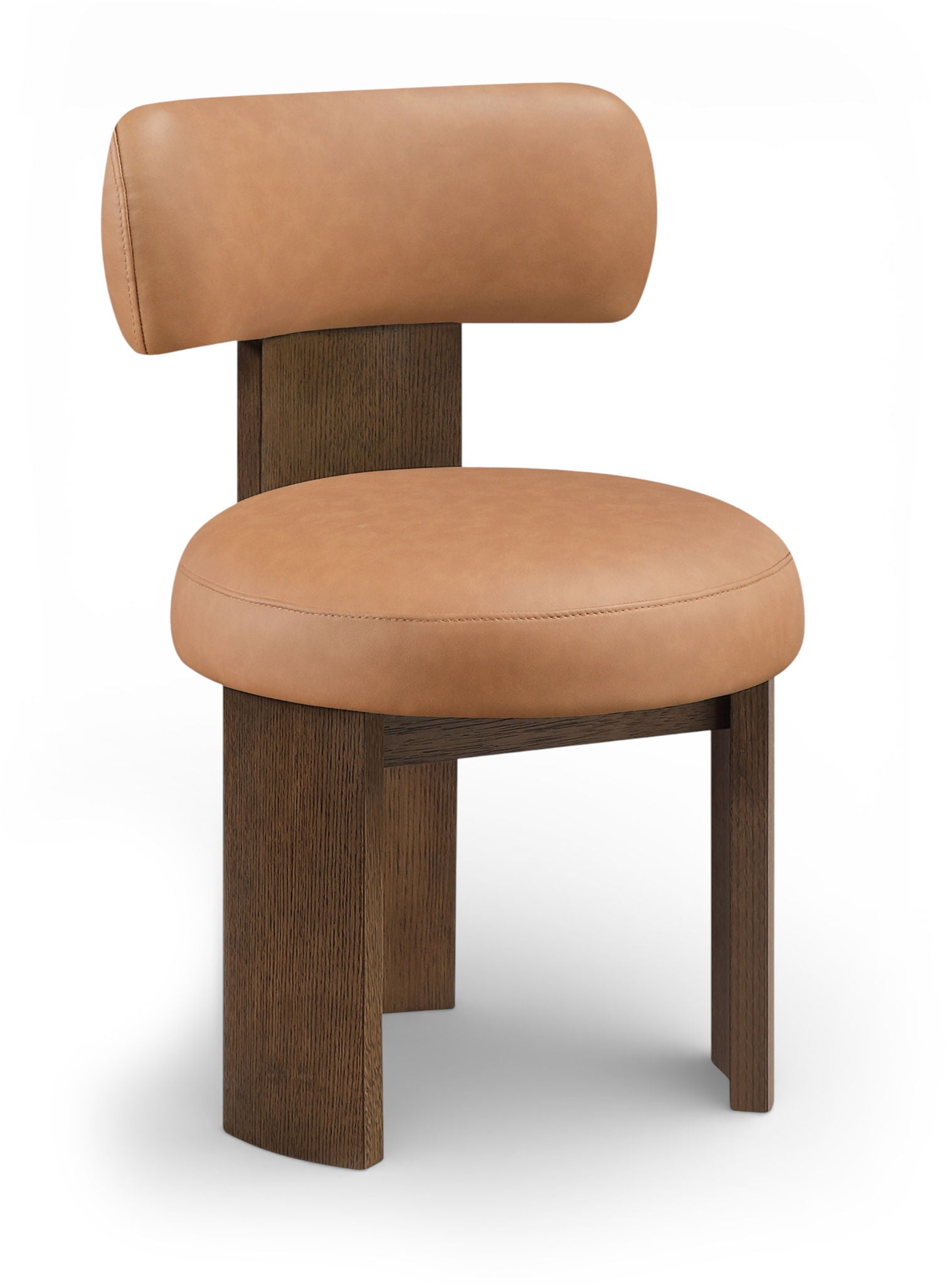 Atelier - Vegan Leather Upholstered Dining Chair (Set of 2) - Painted Brown Frame - Urban Living Furniture (Los Angeles, CA)