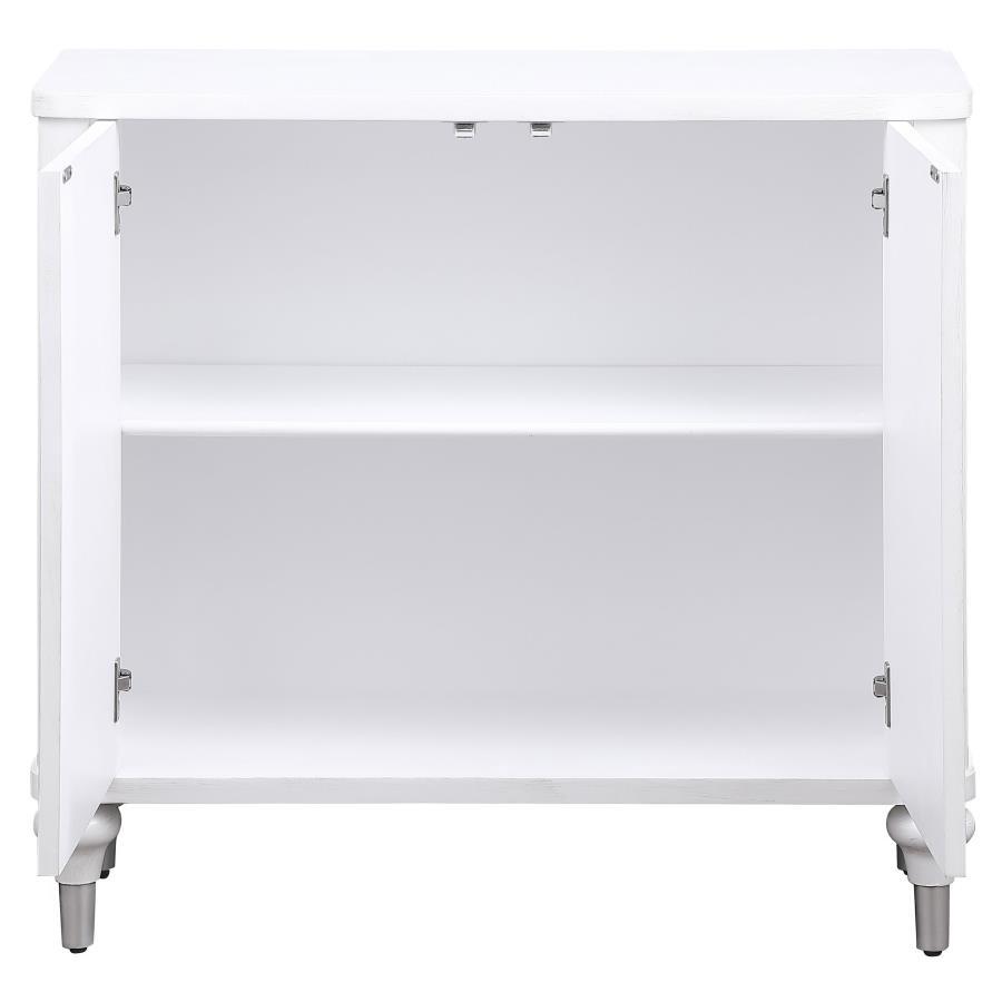 Cardella - 2 Door Mandala Accent Cabinet - Distressed White - Urban Living Furniture (Los Angeles, CA)