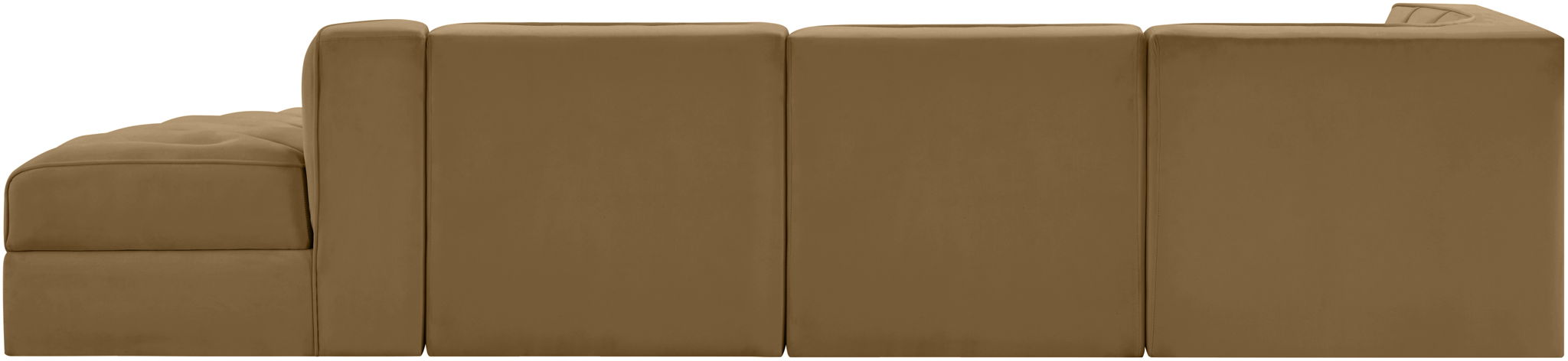 Rummi - Velvet Performance Fabric Upholstered 4 Piece Modular Sectional With Reverse Corner Chair - Urban Living Furniture (Los Angeles, CA)