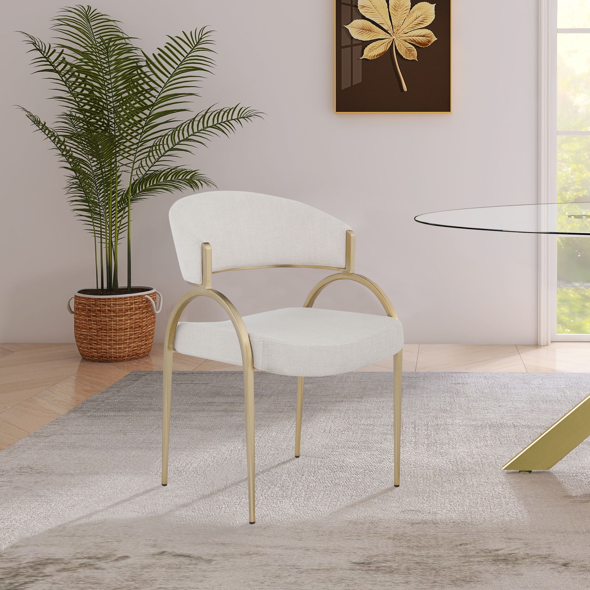 Privet - Dining Chair (Set of 2) - Gold Base - Urban Living Furniture (Los Angeles, CA)