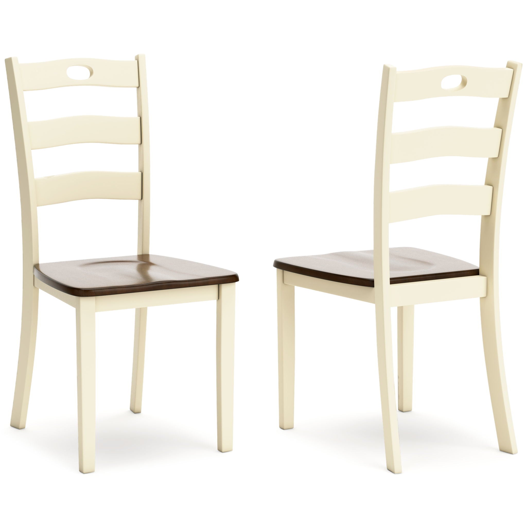 Woodanville - Dining Room Side Chair (Set of 2) - Cream / Brown - Urban Living Furniture (Los Angeles, CA)