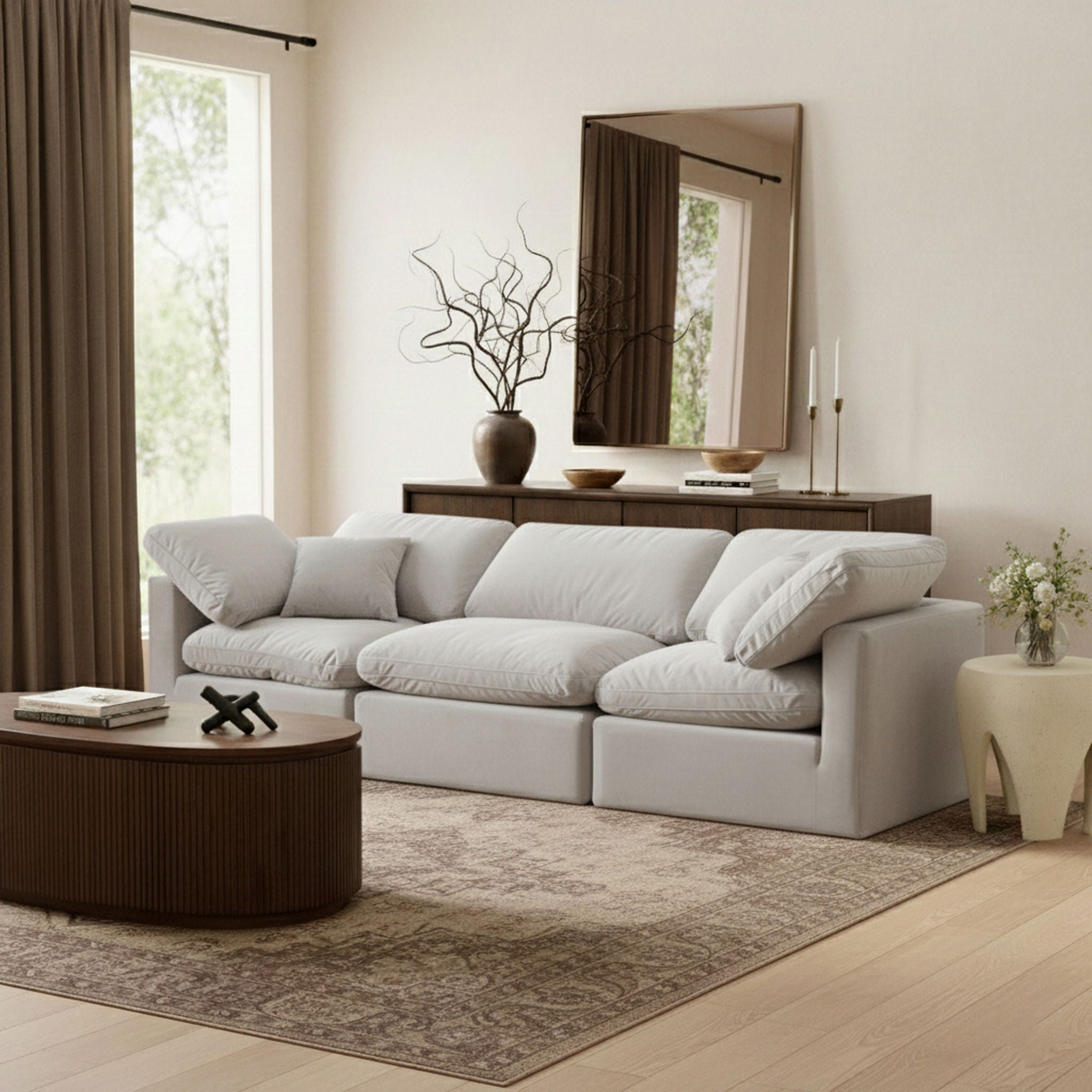 Indulge - Velvet 3 Seat Modular Sofa - Urban Living Furniture (Los Angeles, CA)