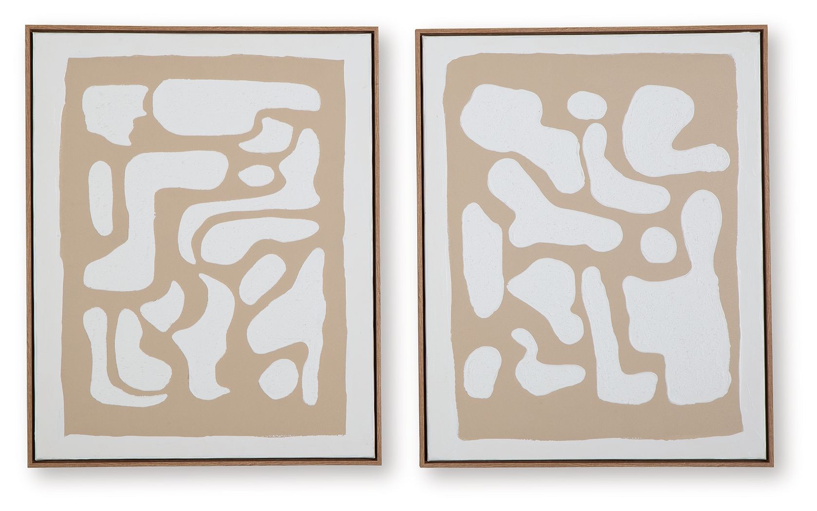 Waldett - Beige / White - Wall Art Set (Set of 2) - Urban Living Furniture (Los Angeles, CA)