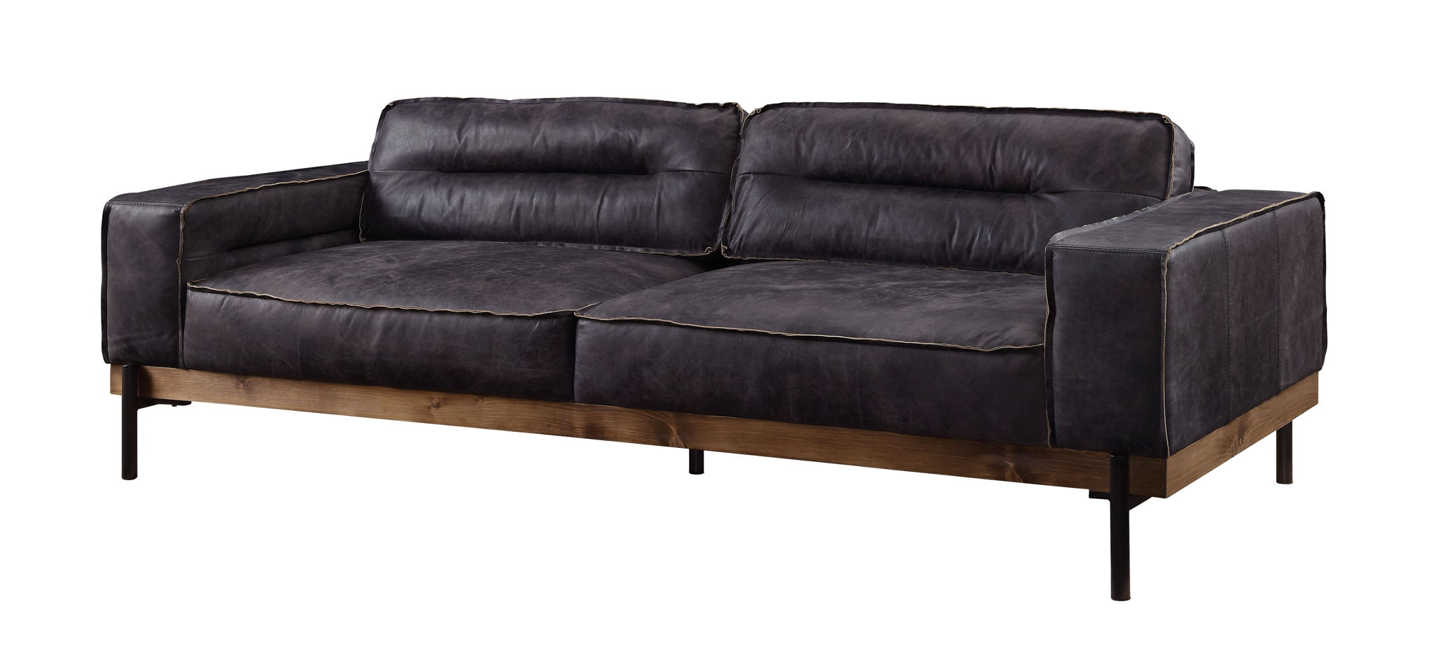 Silchester - Sofa - Antique Ebony Top Grain Leather - Urban Living Furniture (Los Angeles, CA)