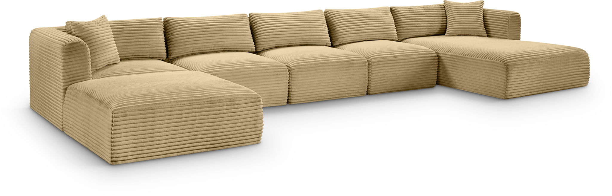 Shaggy - 6 Piece Modular Sectional With Chaise And Ottoman - Urban Living Furniture (Los Angeles, CA)