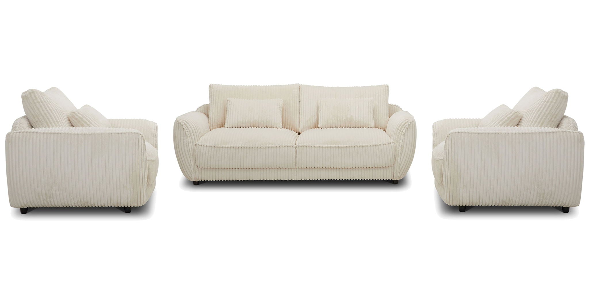 Utopia - Sofa And 2 Chair And Half - Mega Ivory - Urban Living Furniture (Los Angeles, CA)