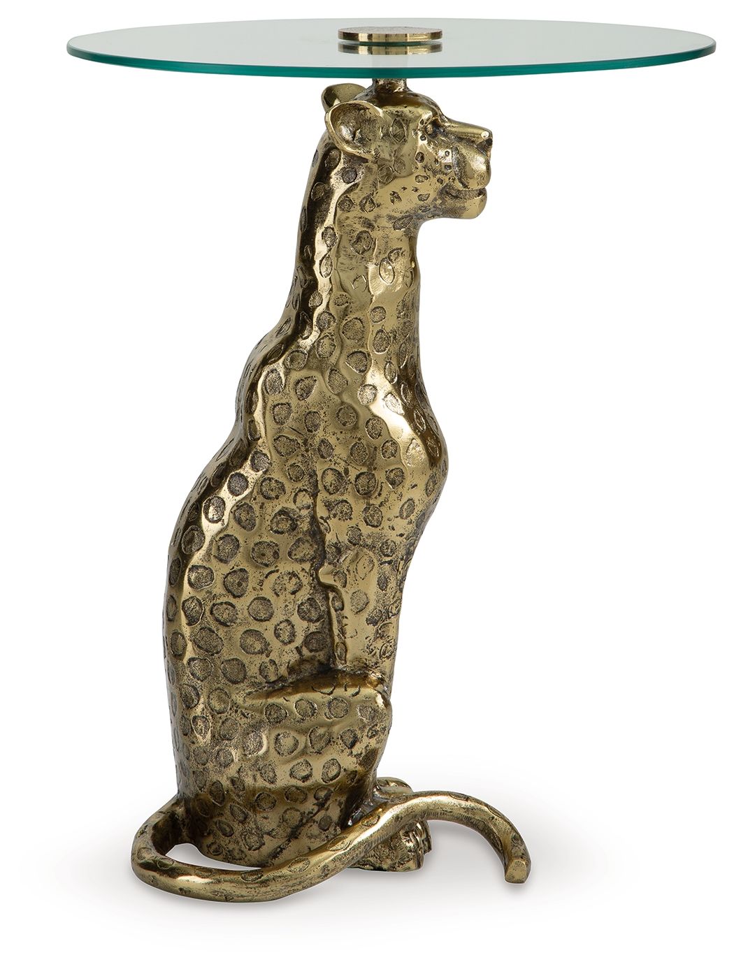 Vallain - Antique Gold Finish - Accent Table - Urban Living Furniture (Los Angeles, CA)