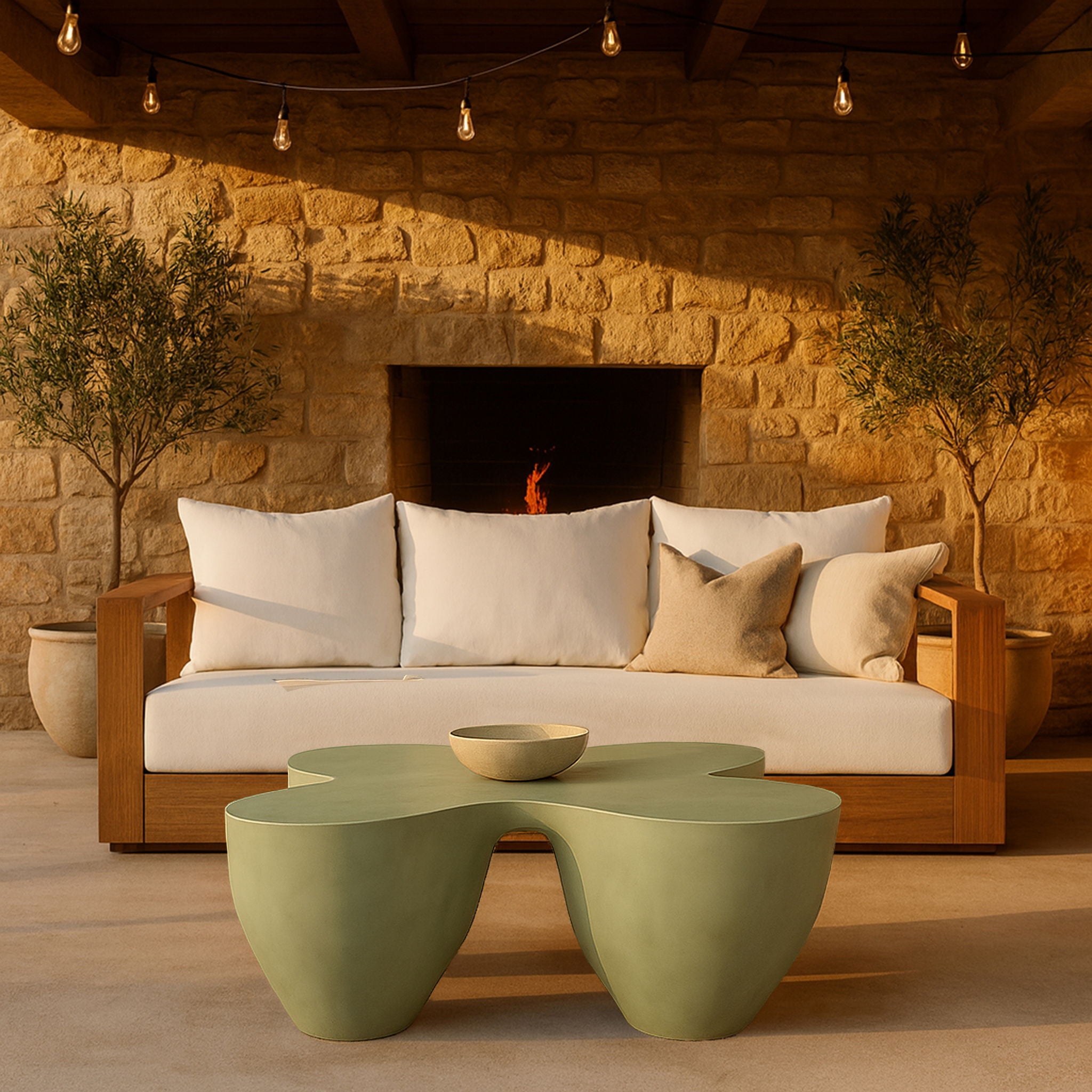 Fiore - Concrete Coffee Table - Urban Living Furniture (Los Angeles, CA)