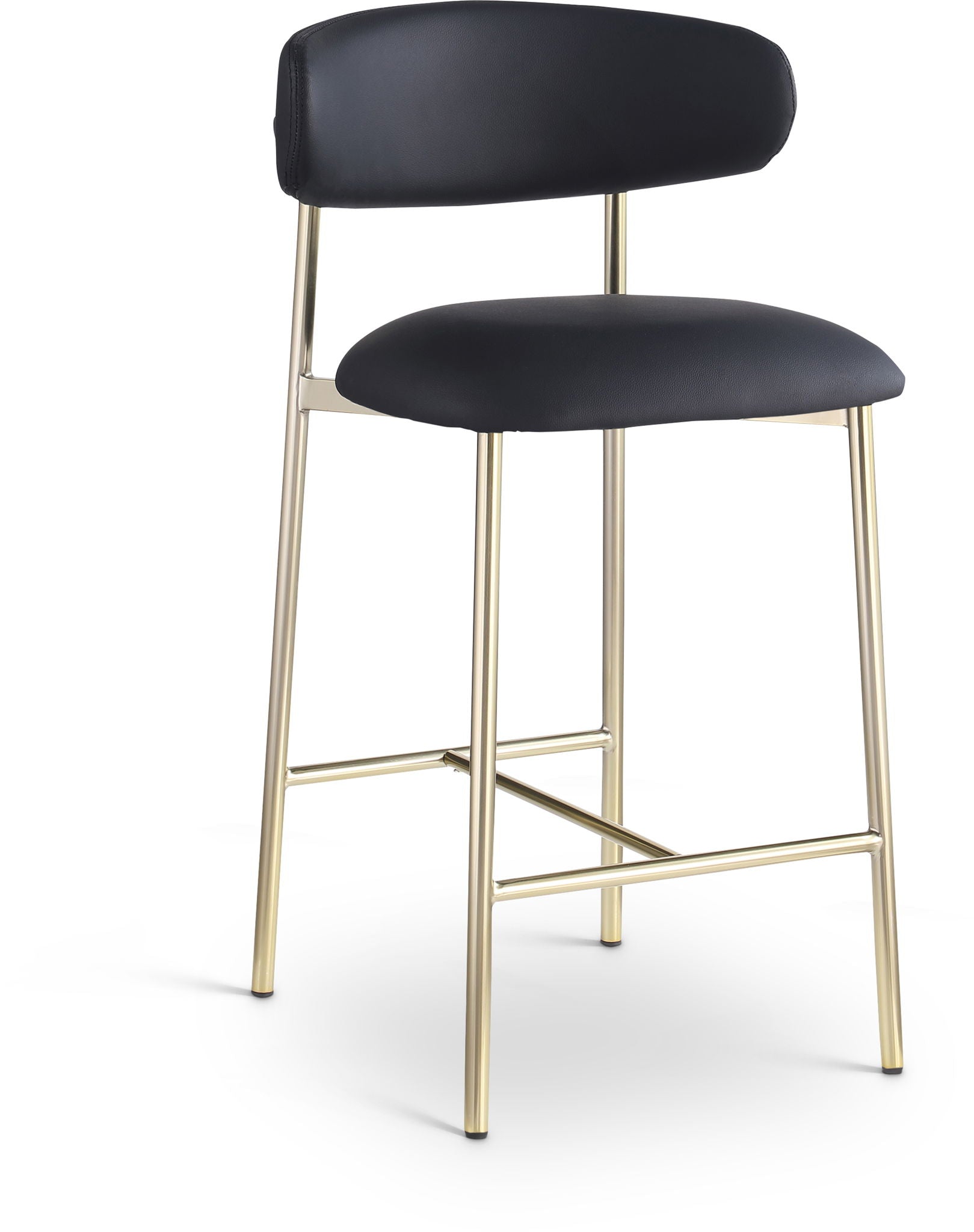 Lupita - Counter Stool With Brushed Gold Frame (Set of 2) - Urban Living Furniture (Los Angeles, CA)